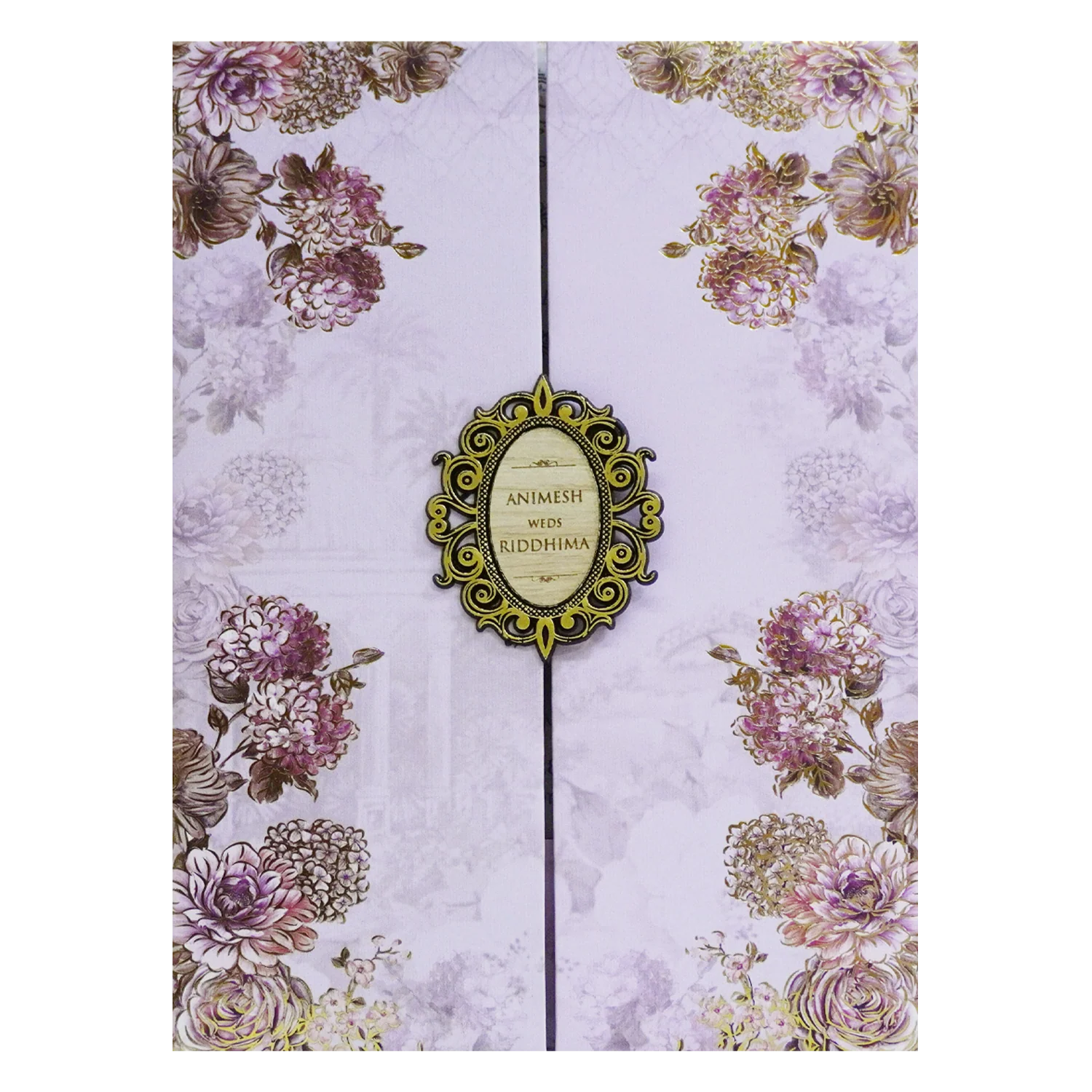 Light Pastel Purple Padded Invitation-KVN07060 - Image 3