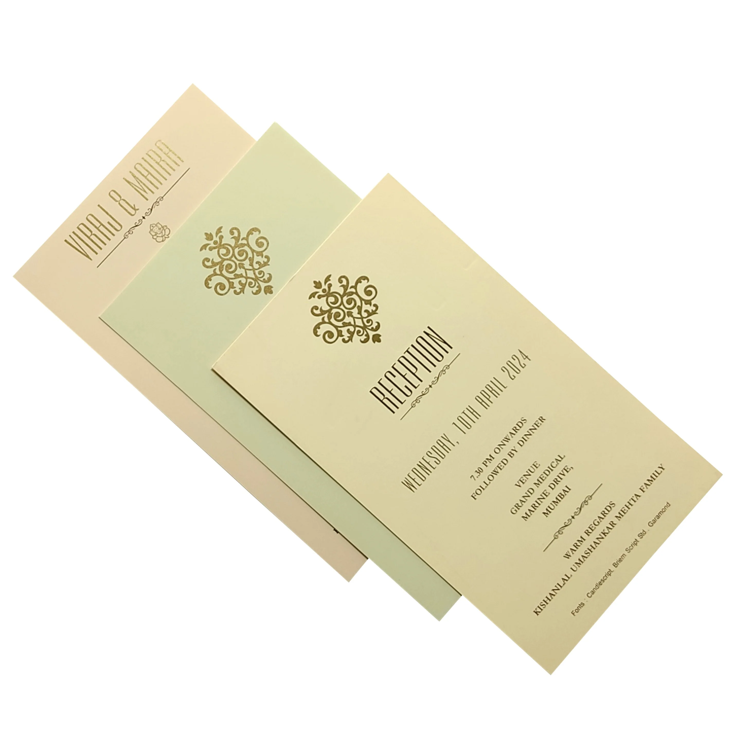 Light Pink Floral Invitation Card Design-KRC29881 - Image 5