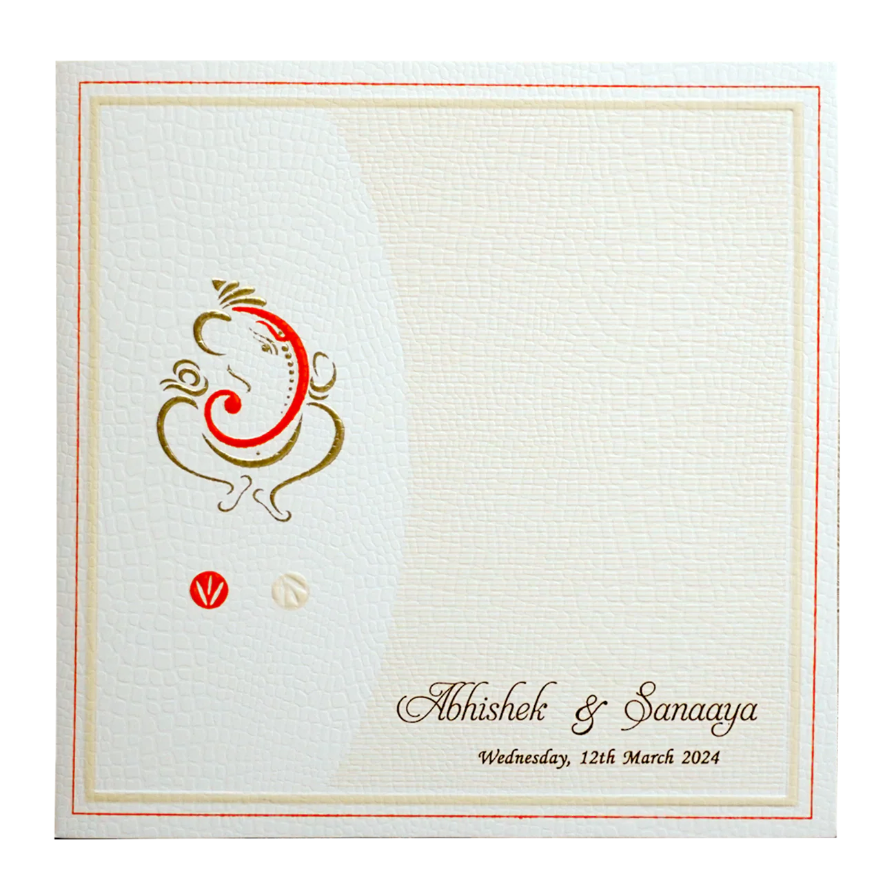 Light Pink Ganesha Box Wedding Card-KRC30362 - Image 3