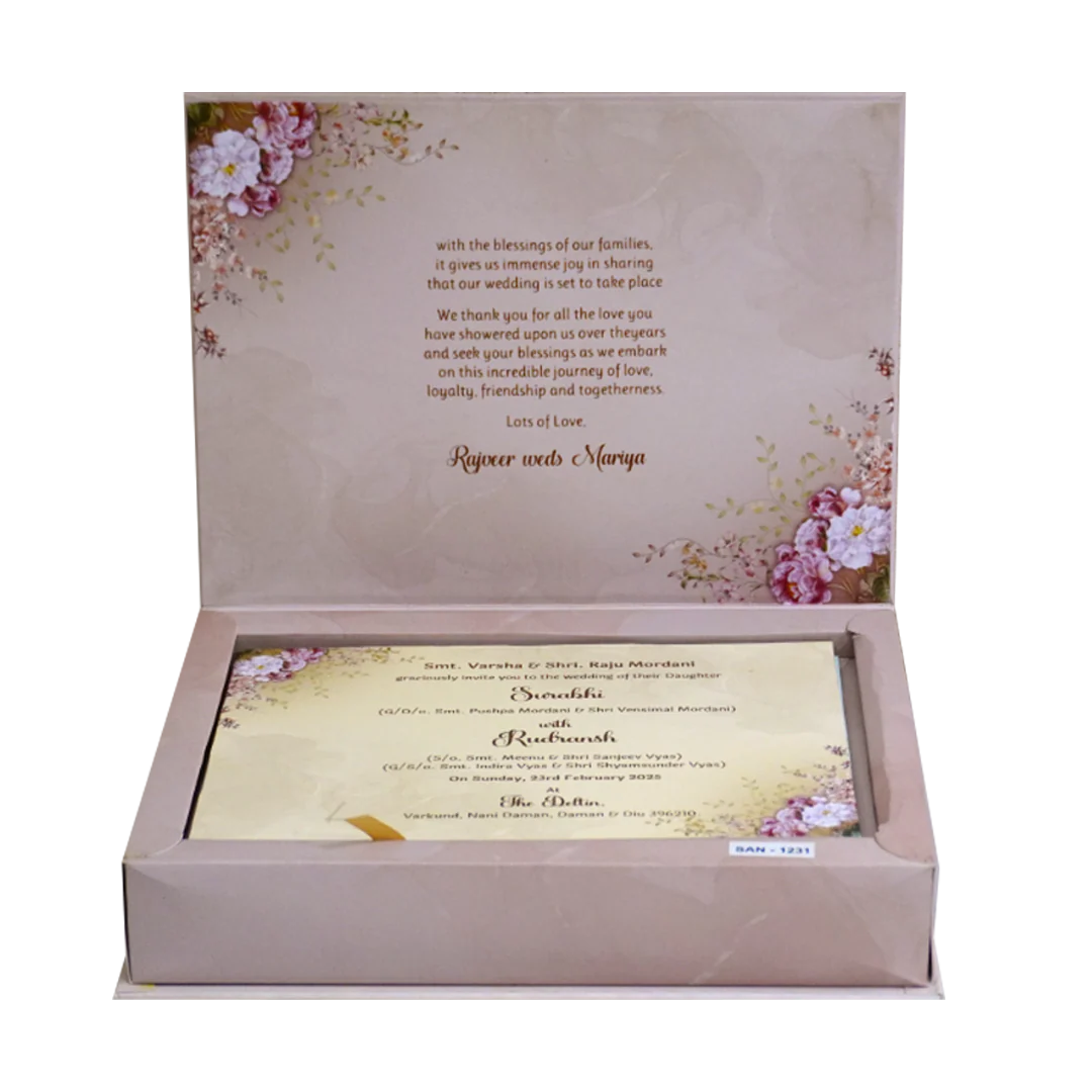 Light Pink Padded Invitation Box-KSI12310 - Image 3