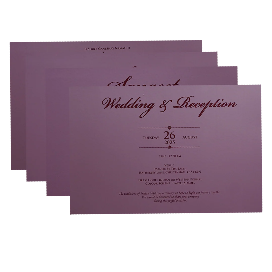 Light Pink Wedding Card-KPR09510 - Image 5