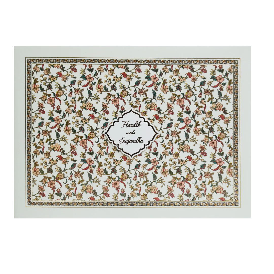 Lime Yellow Persian Marriage Invitation Card-KAC05780 - Image 3