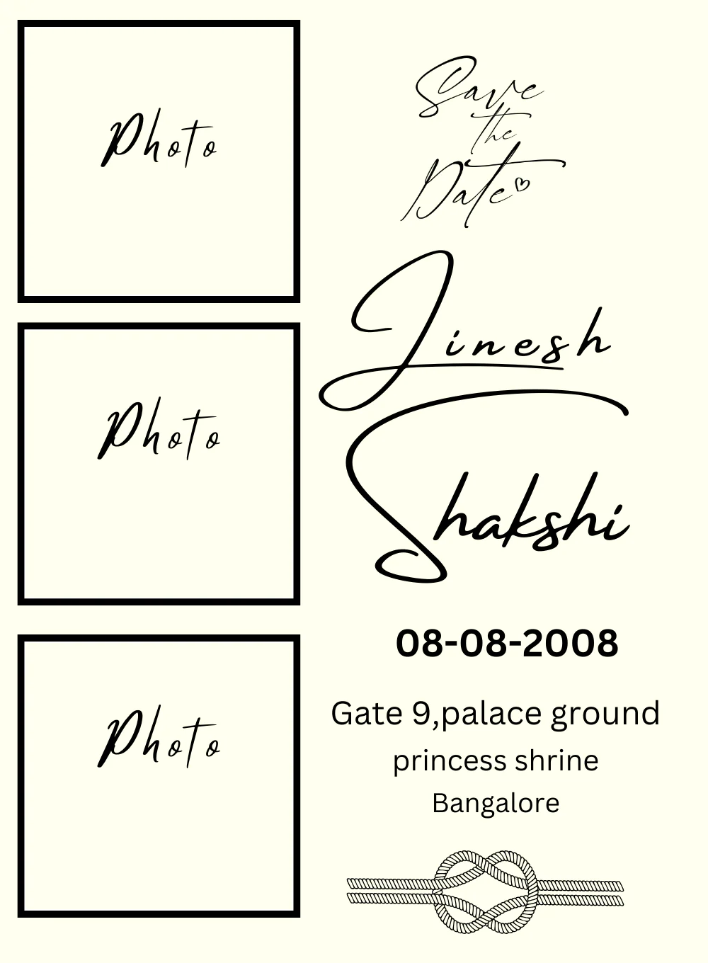 Lovely Couple Save The Date Invitation-AASTD026 - Image 2