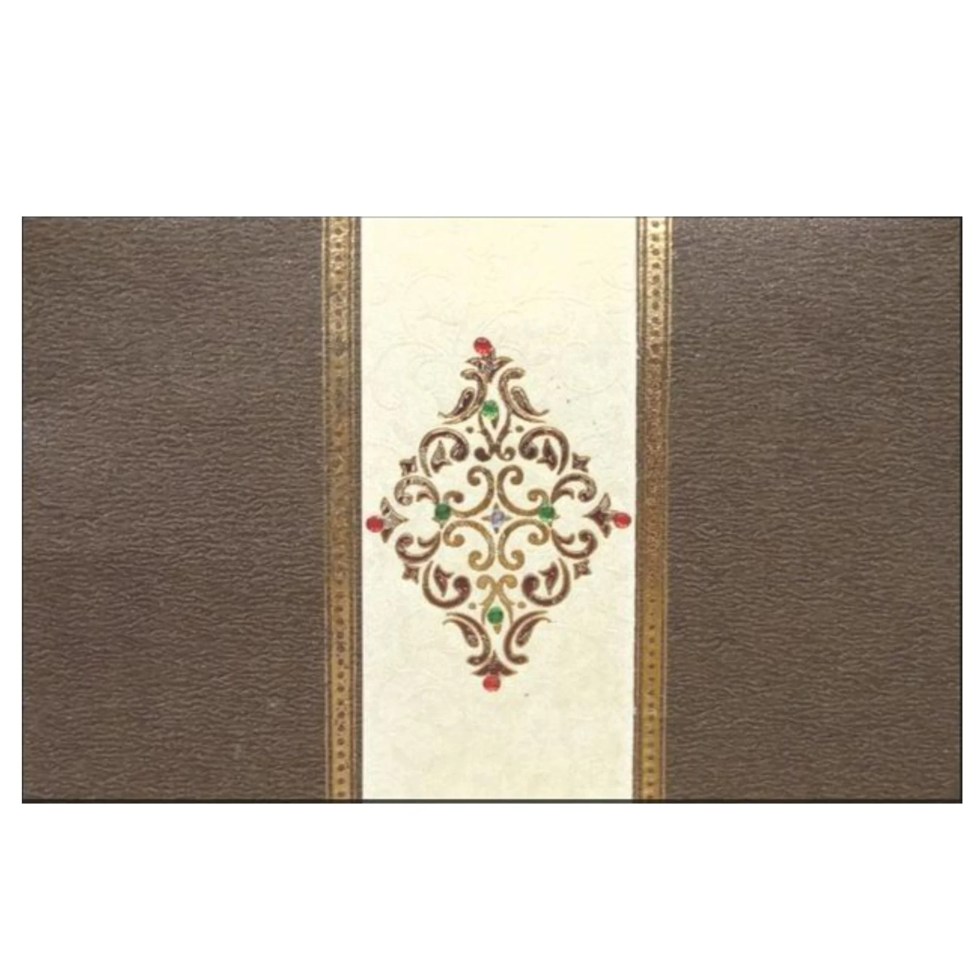 Majestic Mustard Shading With Horizontal Sort Personal Wedding Card - KNHM816G - Image 3