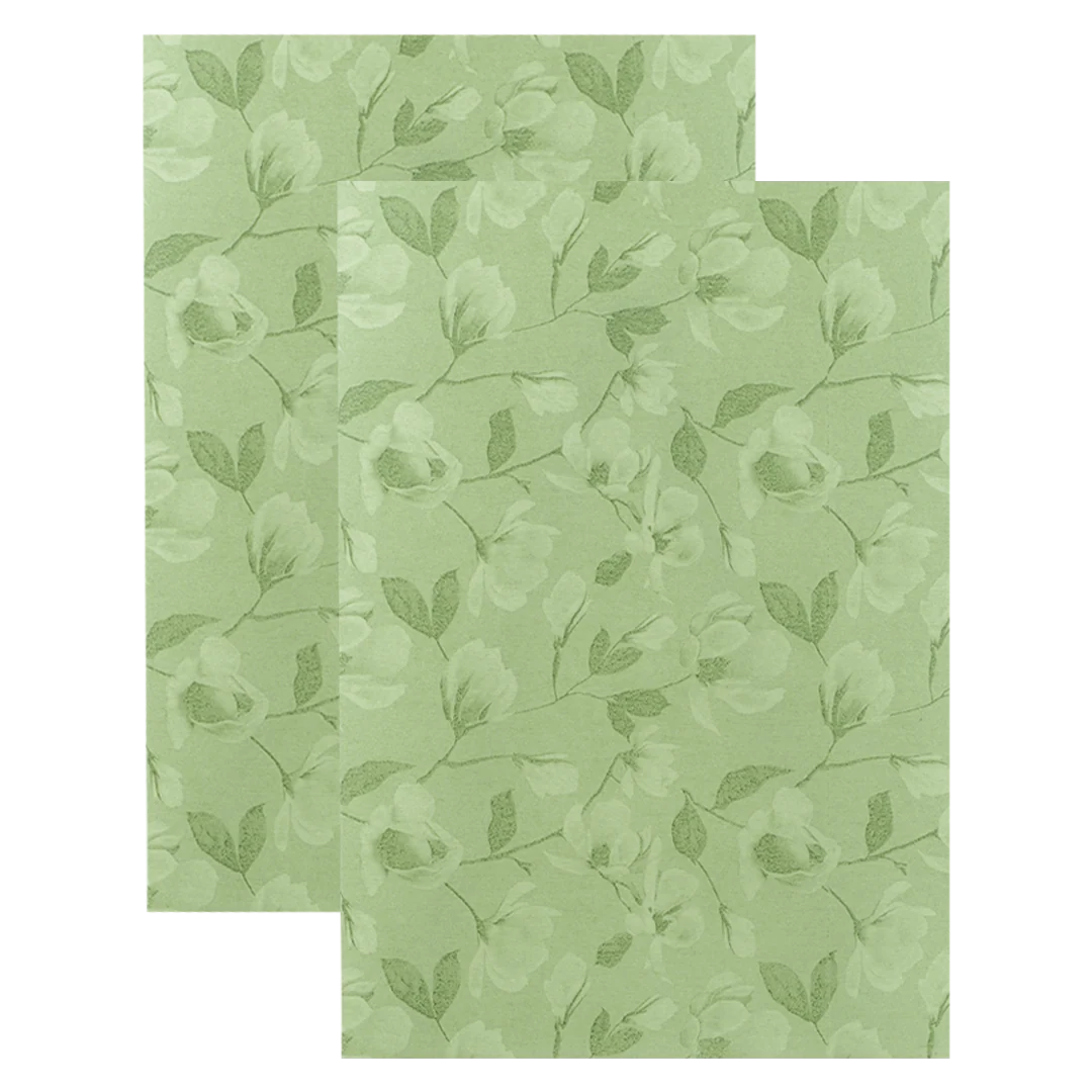 Green Door Style Floral Bride Groom Wedding Card-KNKC46GN - Image 5