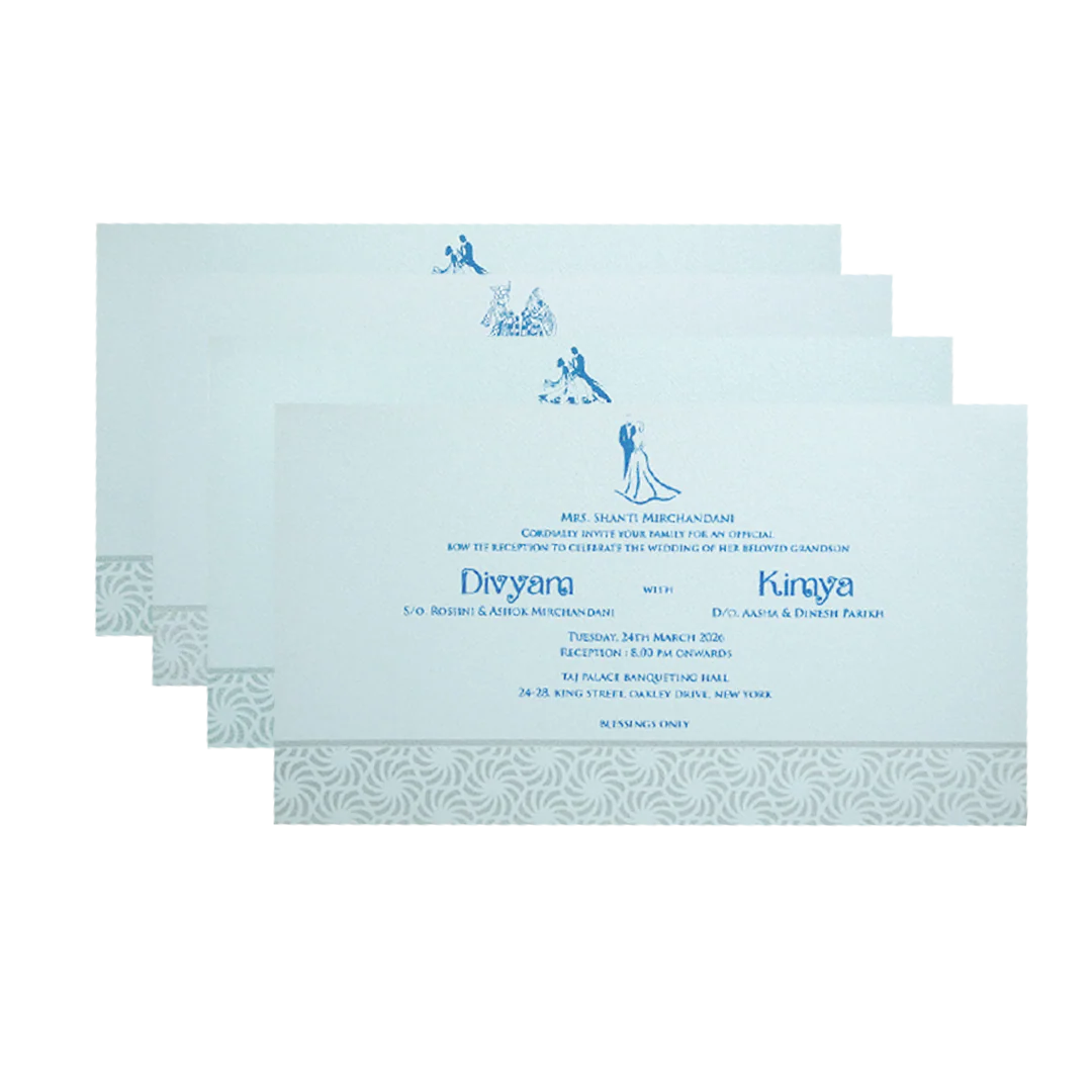Mint Green Monogram Elegant Wedding Invitation Card-KPR24560 - Image 5