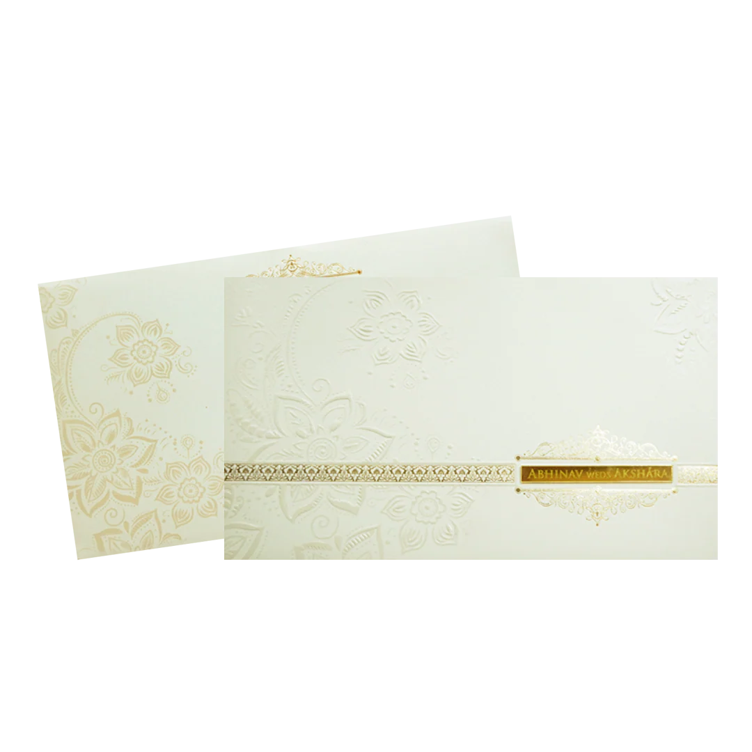 Mint Grey Mandala Border Wedding Invitation Card-KPR24540 - Image 2