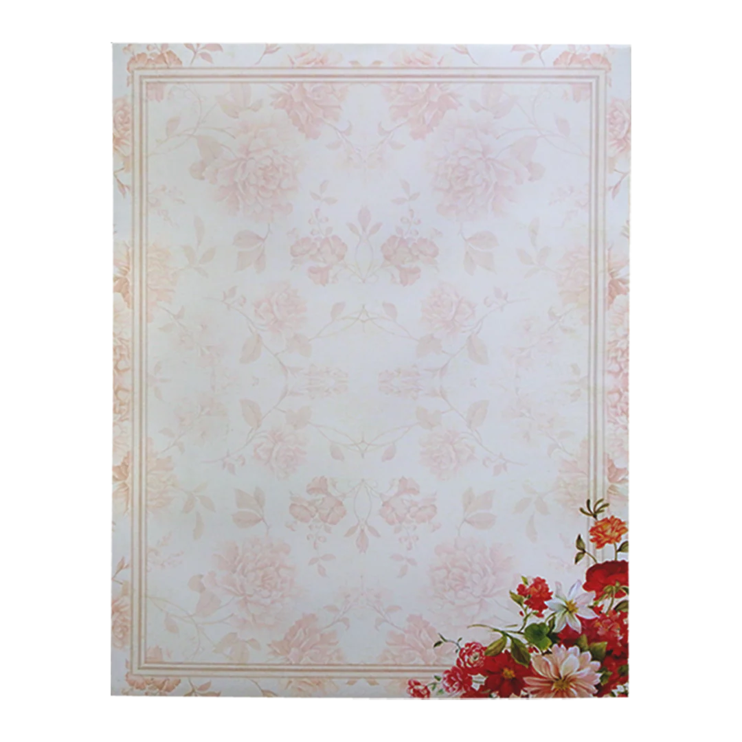 Multicolour Floral Open Door Offset Invitation In Jumbo Size-KNKJ1098 - Image 4
