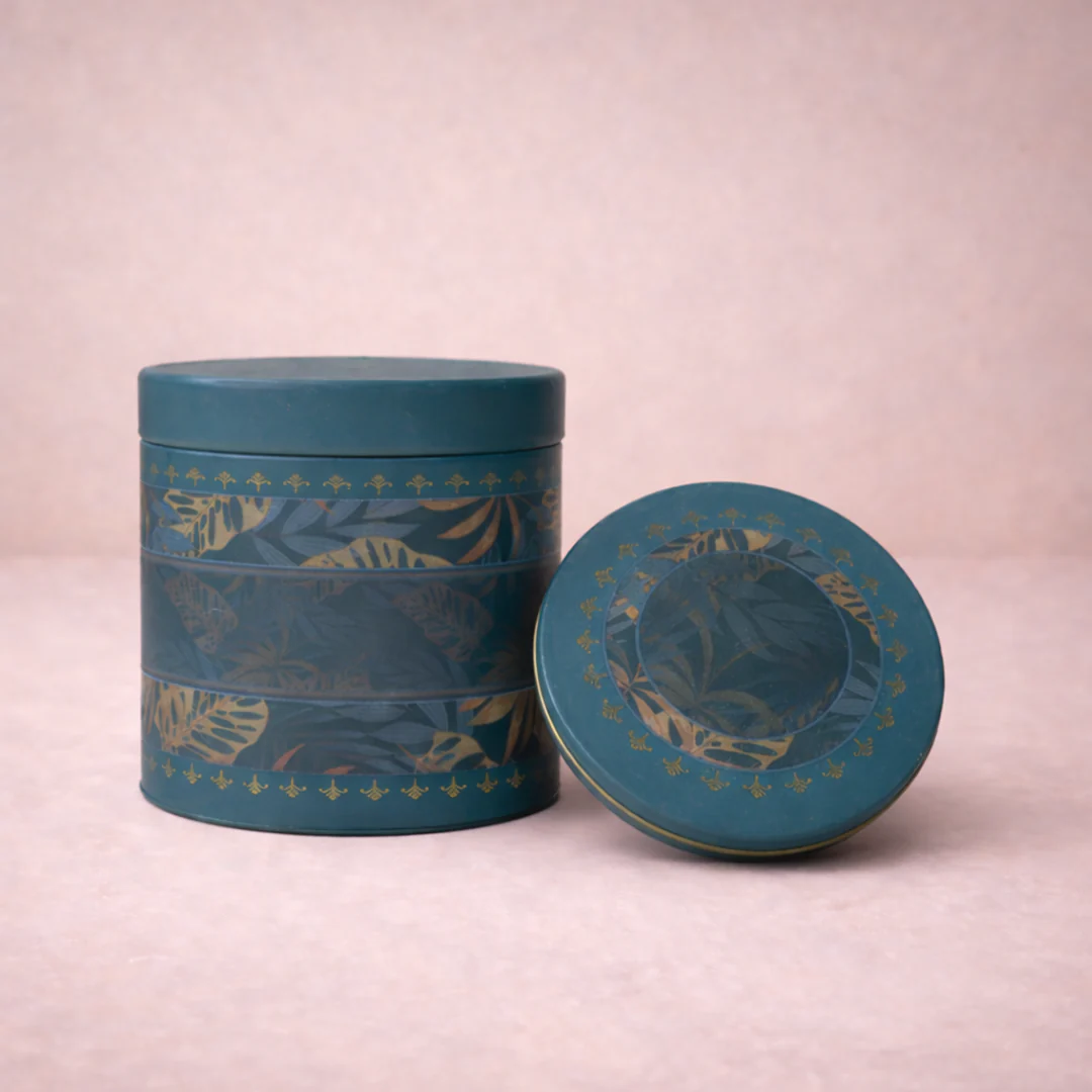 Navy Palm Return Tin Gift-GNT9914