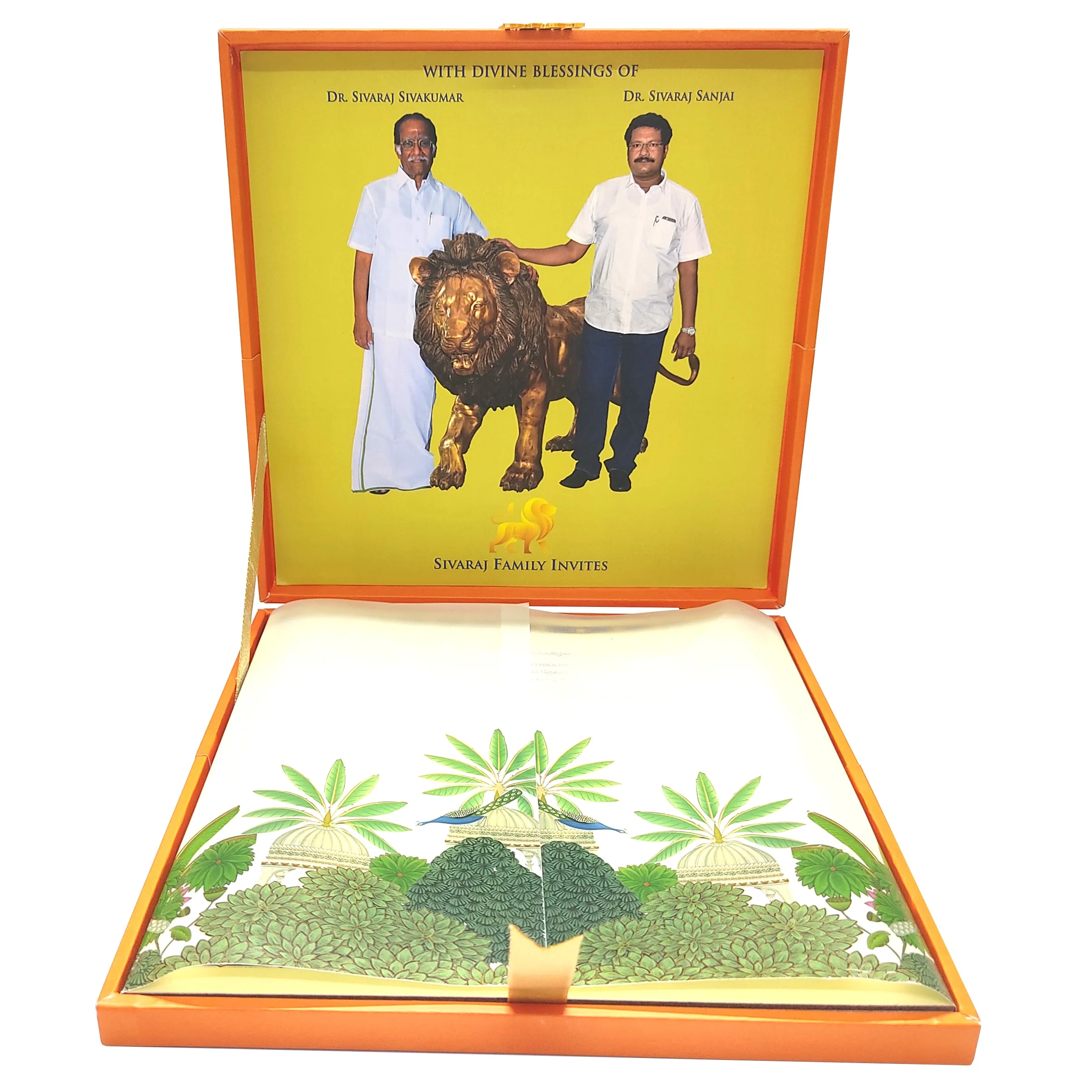Orange Balaji Padmavathi Invitation-KNKUP051 - Image 2