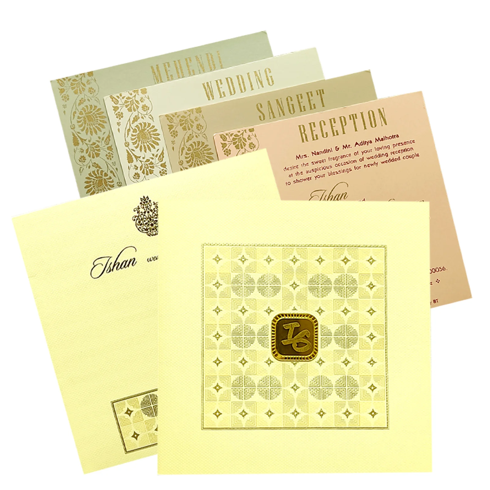 Pale Pink Dot Design Invitation-KRC29222