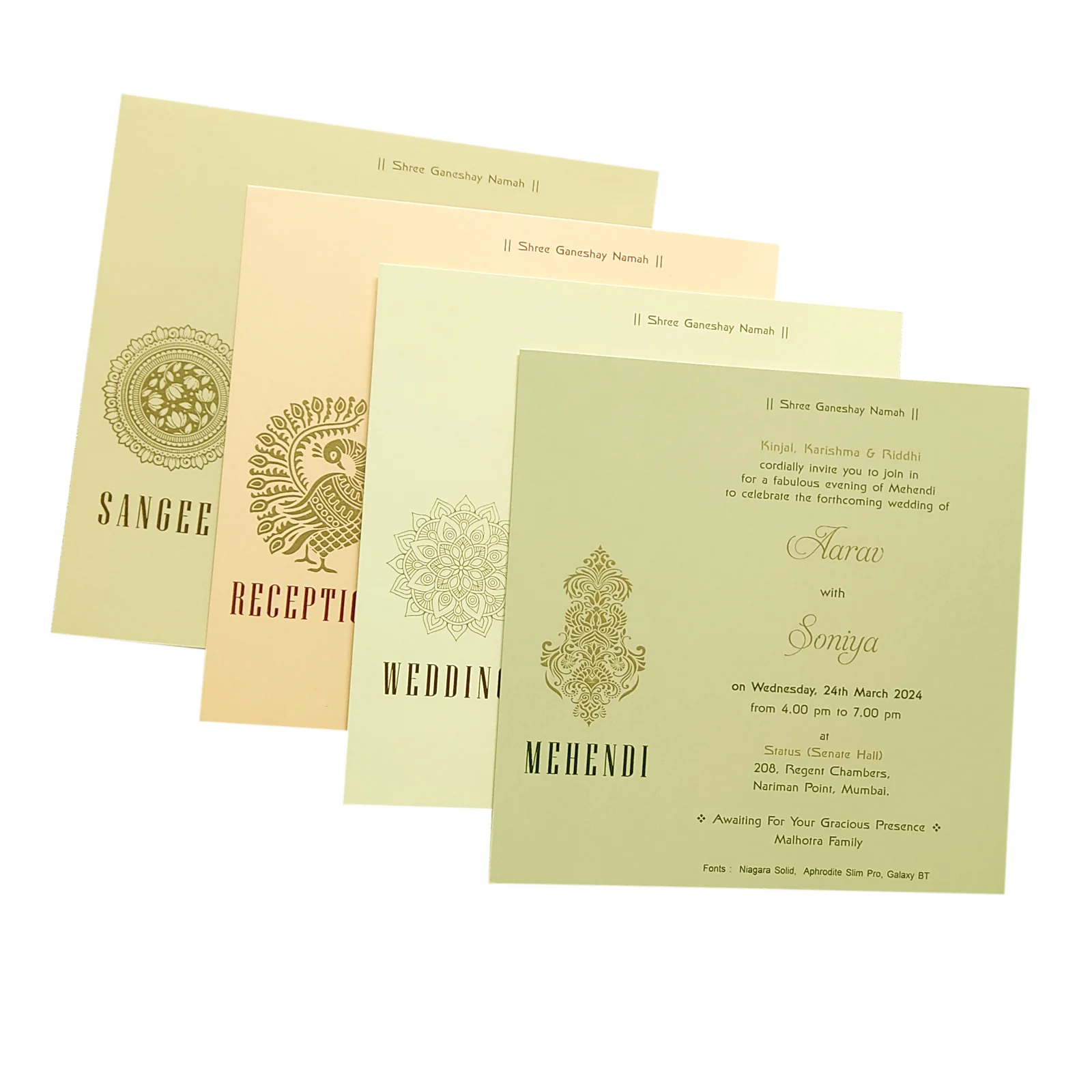 Pale Pink Floral Foil Invitation-KRC29101 - Image 5