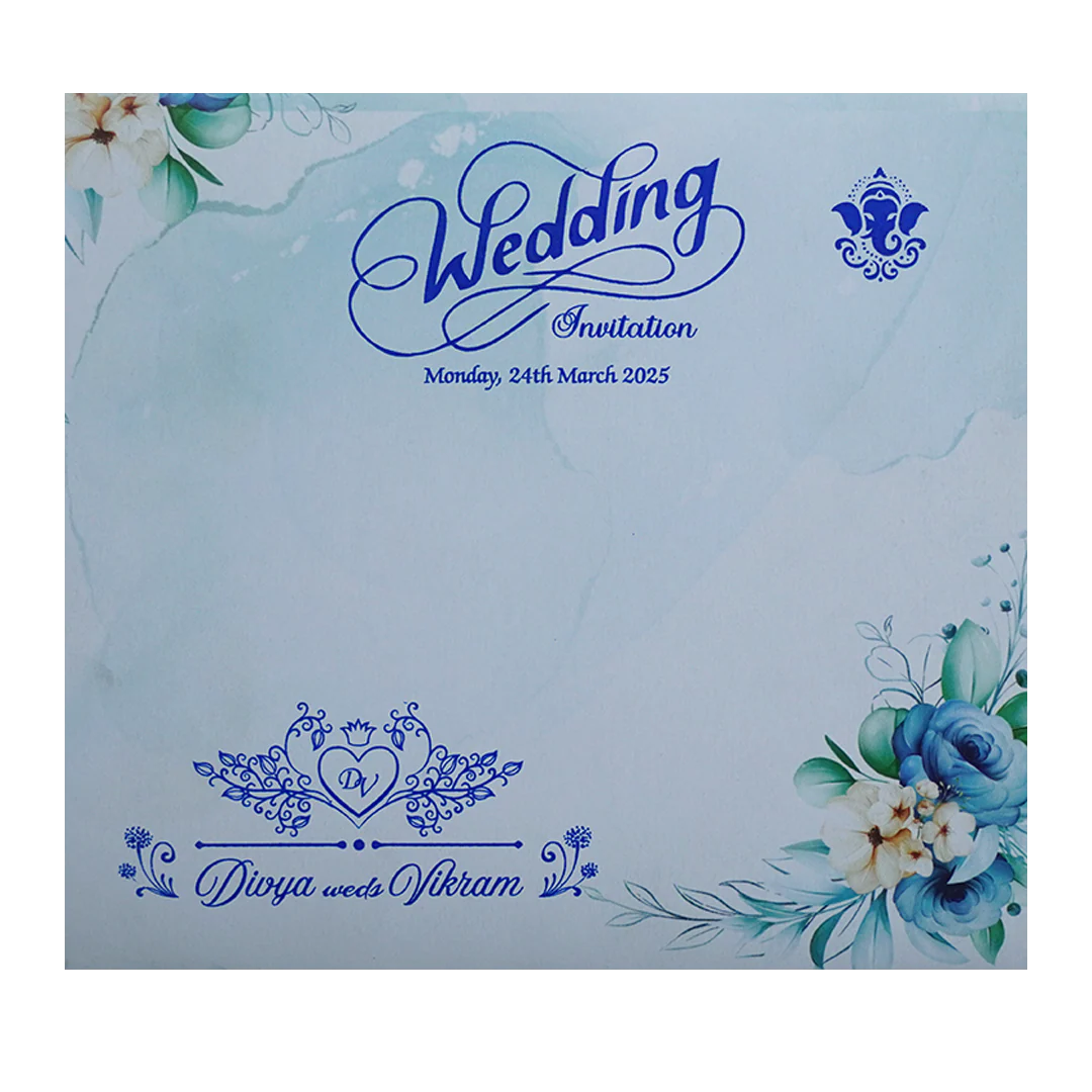 Pastel Floral Invitation Card-KNTH9609B - Image 3