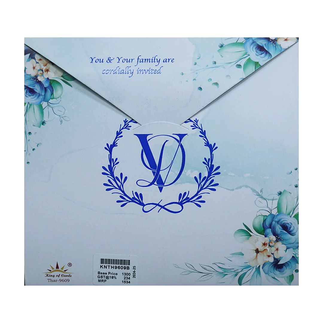 Pastel Floral Invitation Card-KNTH9609B - Image 4