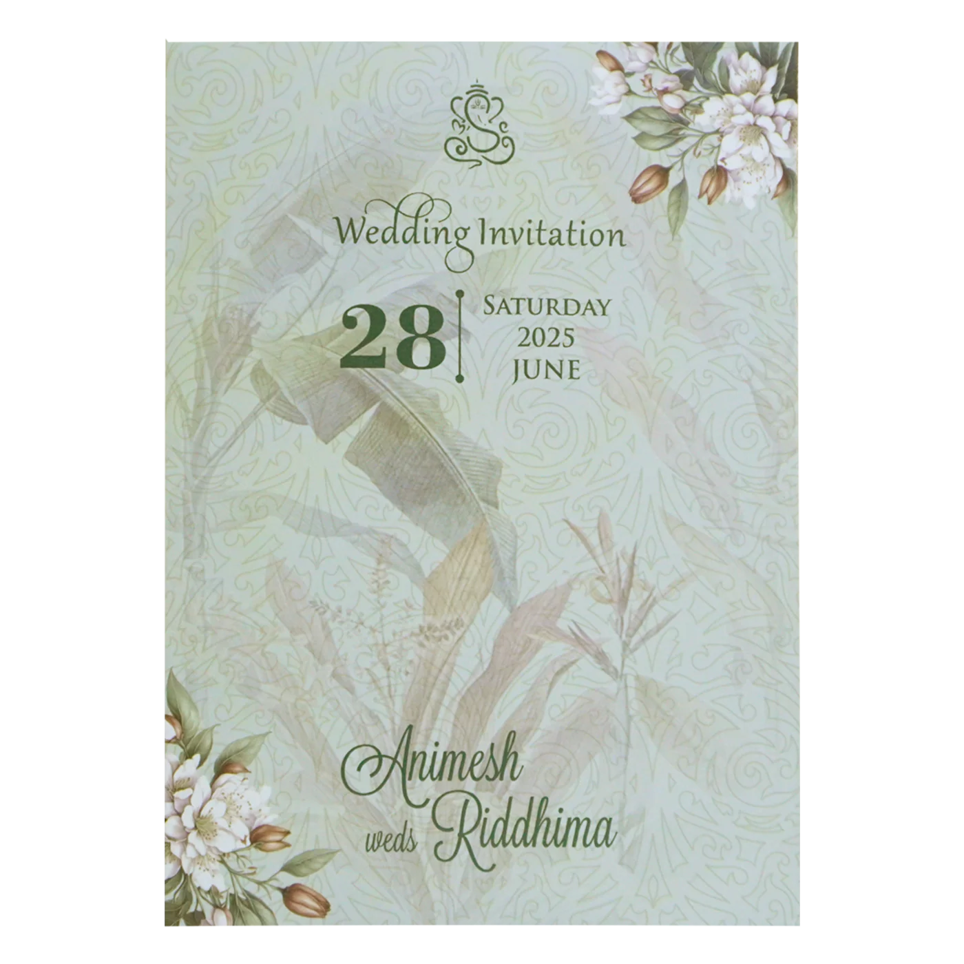 Pastel Light Blue Padded Invitation-KVN06850 - Image 4