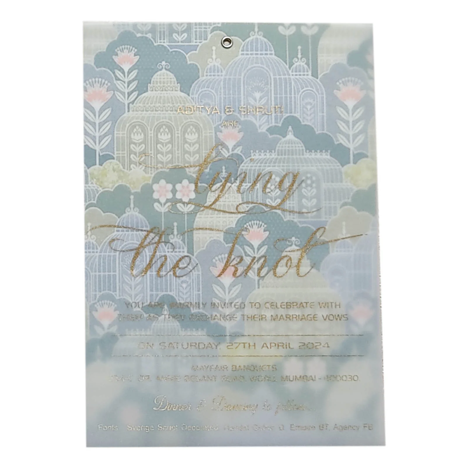 Pastel Pattern Design Sheet Invitation Card-KRCS6150 - Image 2