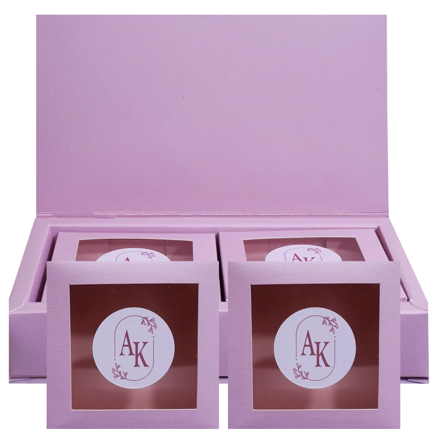 Pastel Pink Luxury Wedding Box-KRC30740