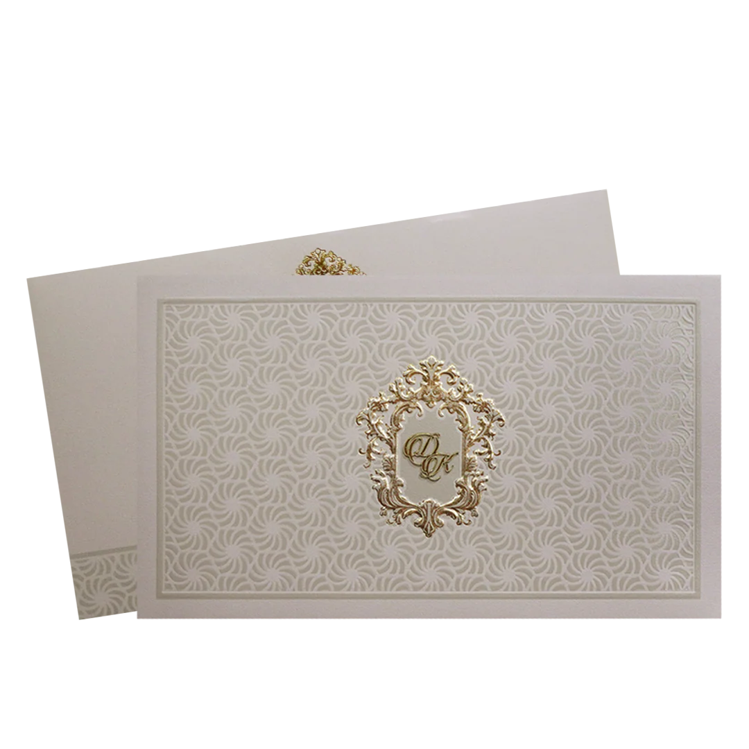 Pastel Pink Monogram Elegant Wedding Invitation Card-KPR24550 - Image 2