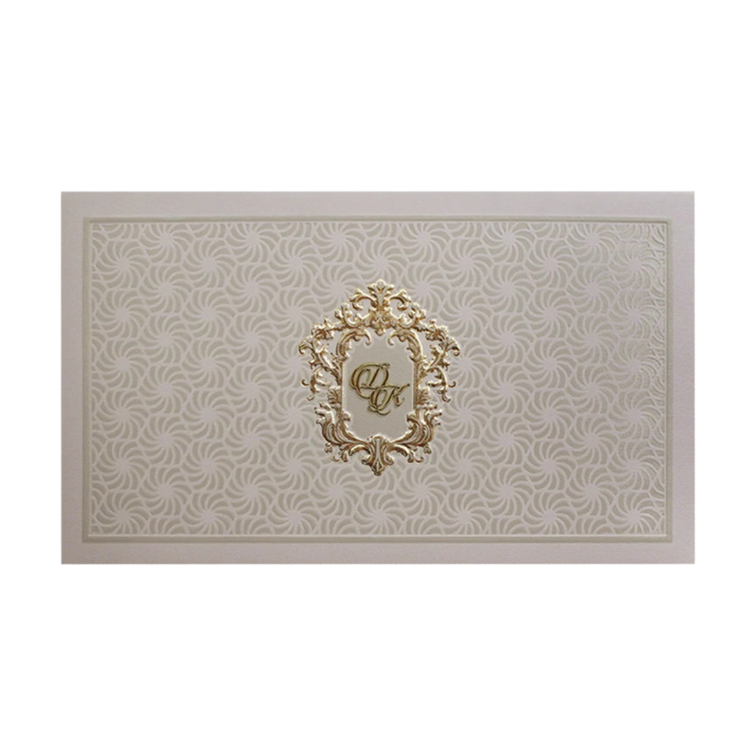 Pastel Pink Monogram Elegant Wedding Invitation Card-KPR24550 - Image 3
