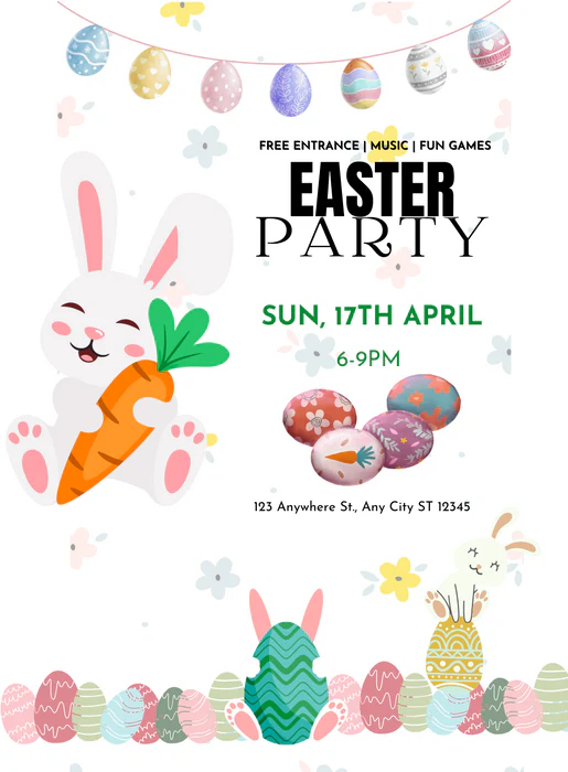 Pastel-hued Easter Invitation-AAEAS002 - Image 2