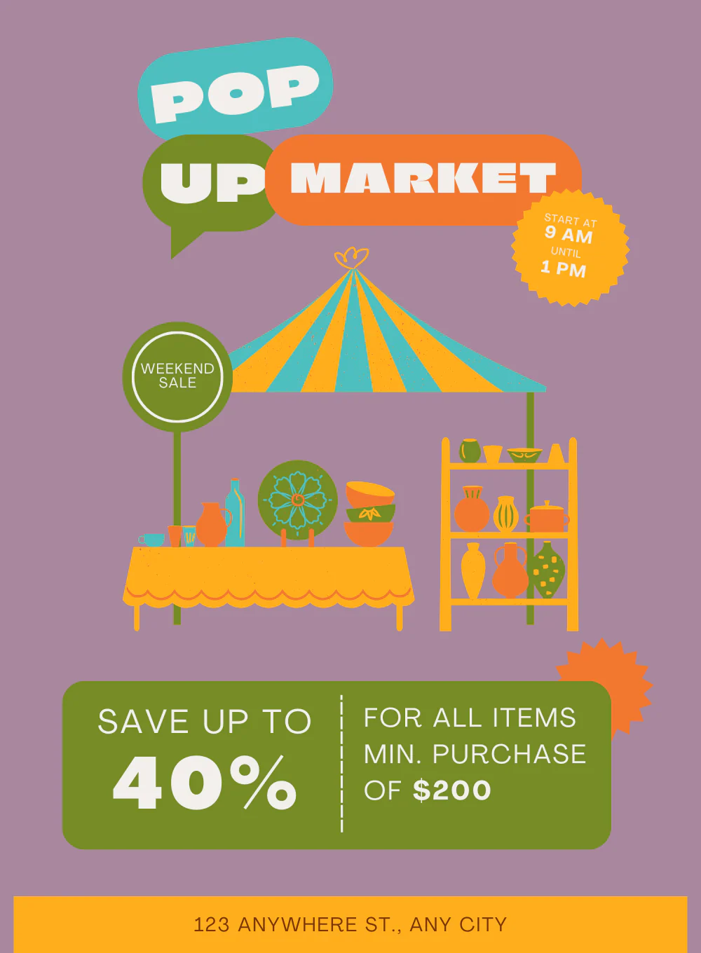 Pastel Pop-Up Shopping Event Invitation-AASHE003 - Image 2