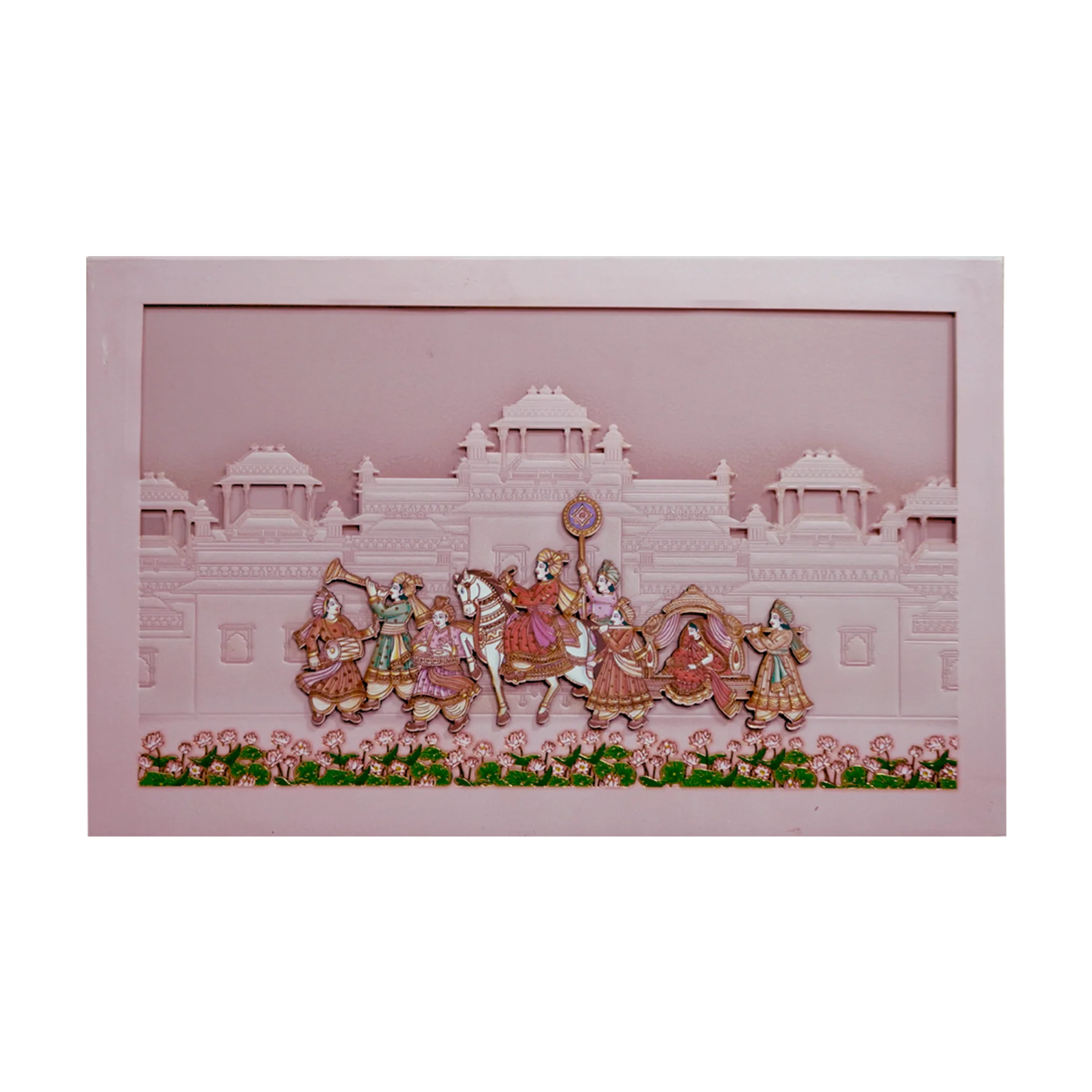 Peach Royal Padded Wedding Invitation-Kpr24190 - Image 3