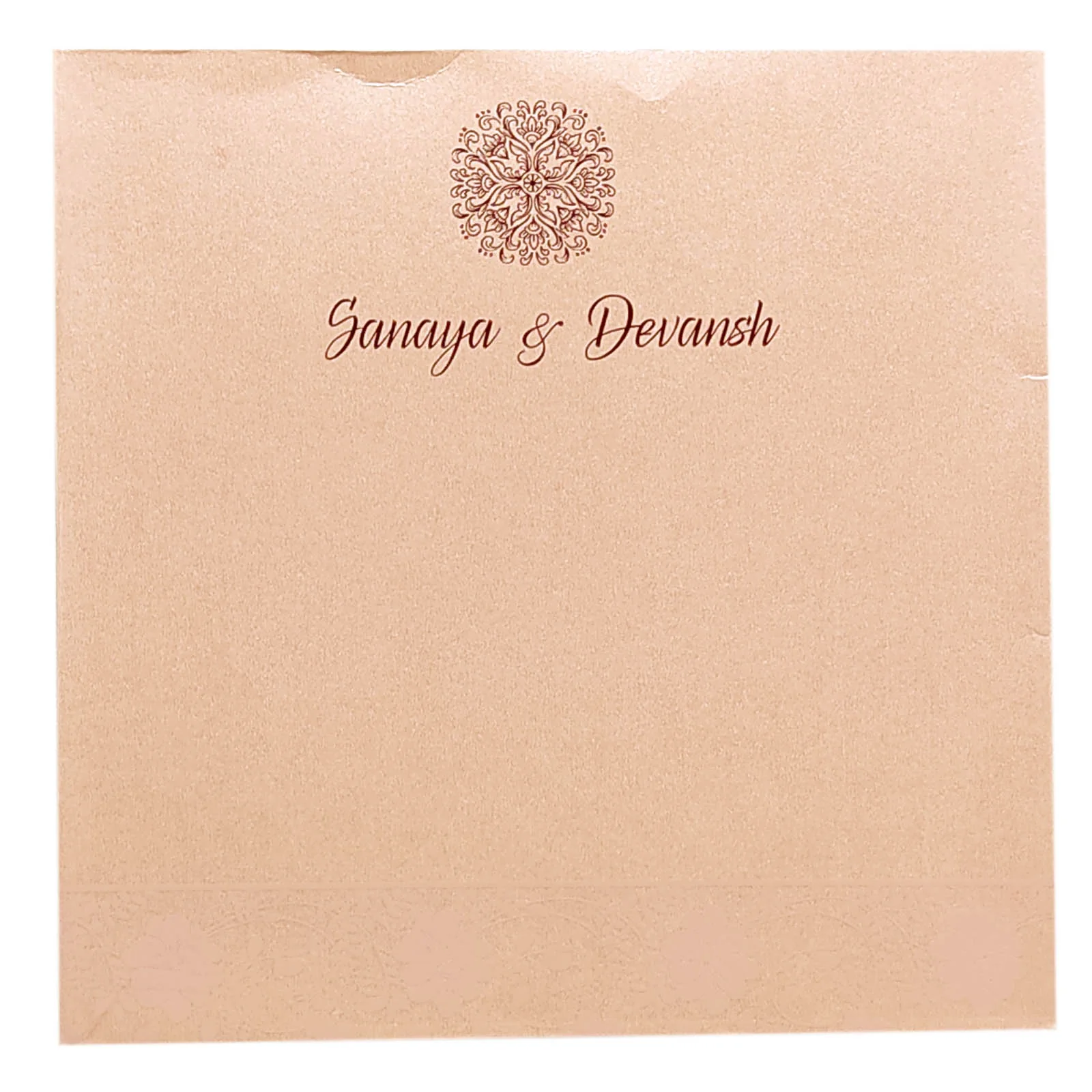 Pink Floral Invitation Card-KRC29721 - Image 4