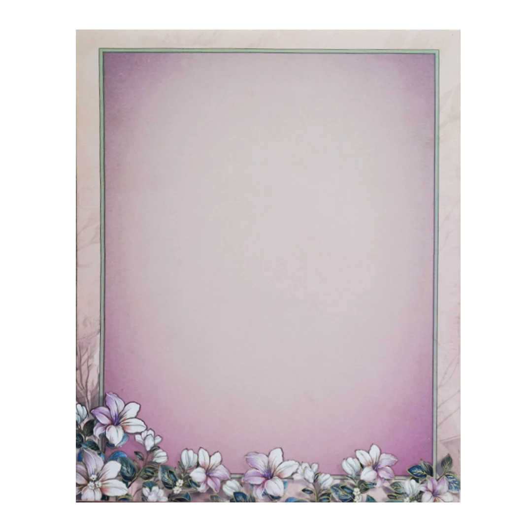 Pink Floral Padded Wedding Card-KAC05460 - Image 4