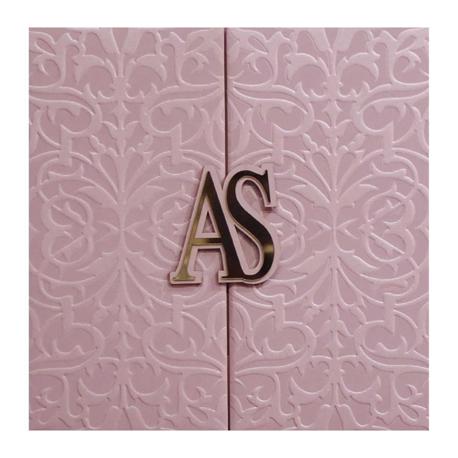 Pink Floral Textured Invitation Card-KRC30391 - Image 3