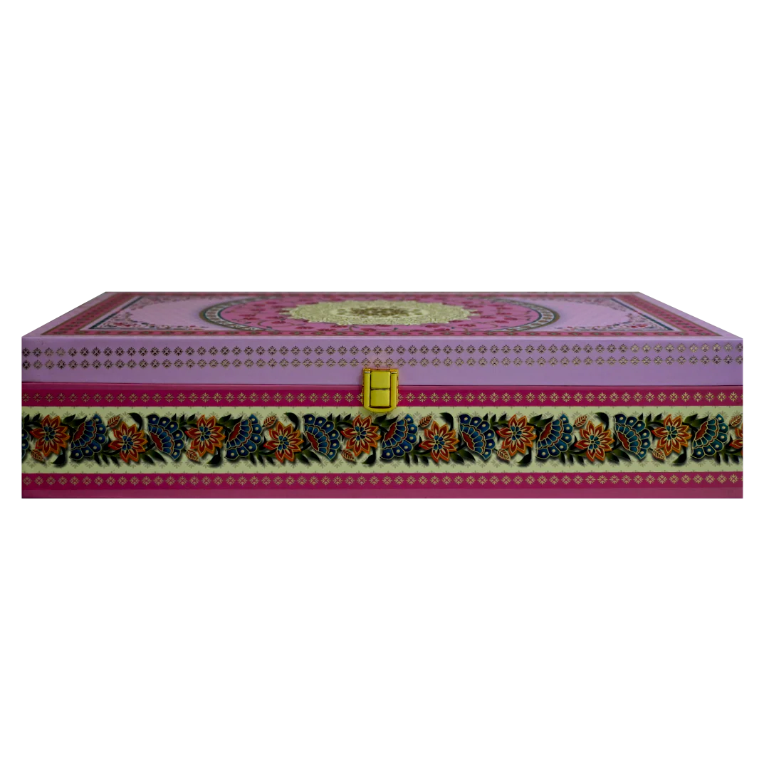 Pink Mandala Floral Box Invitation-KBX1401 - Image 3
