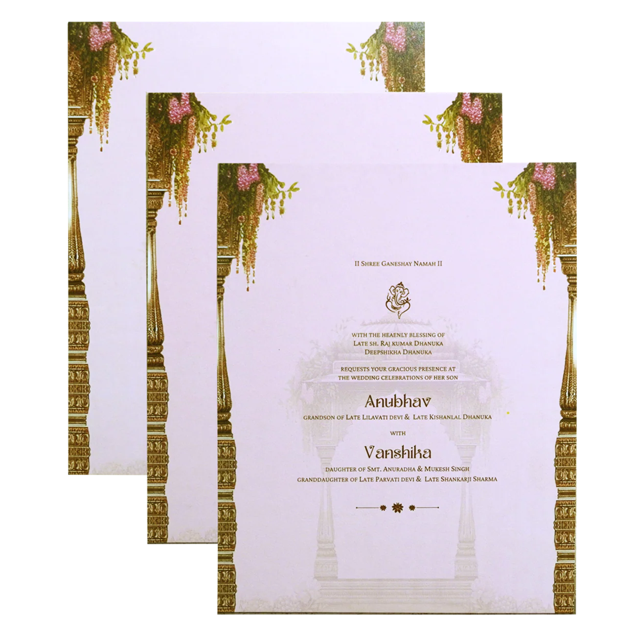 Pink Premium Padded Wedding Invitation-Kpr24450 - Image 5