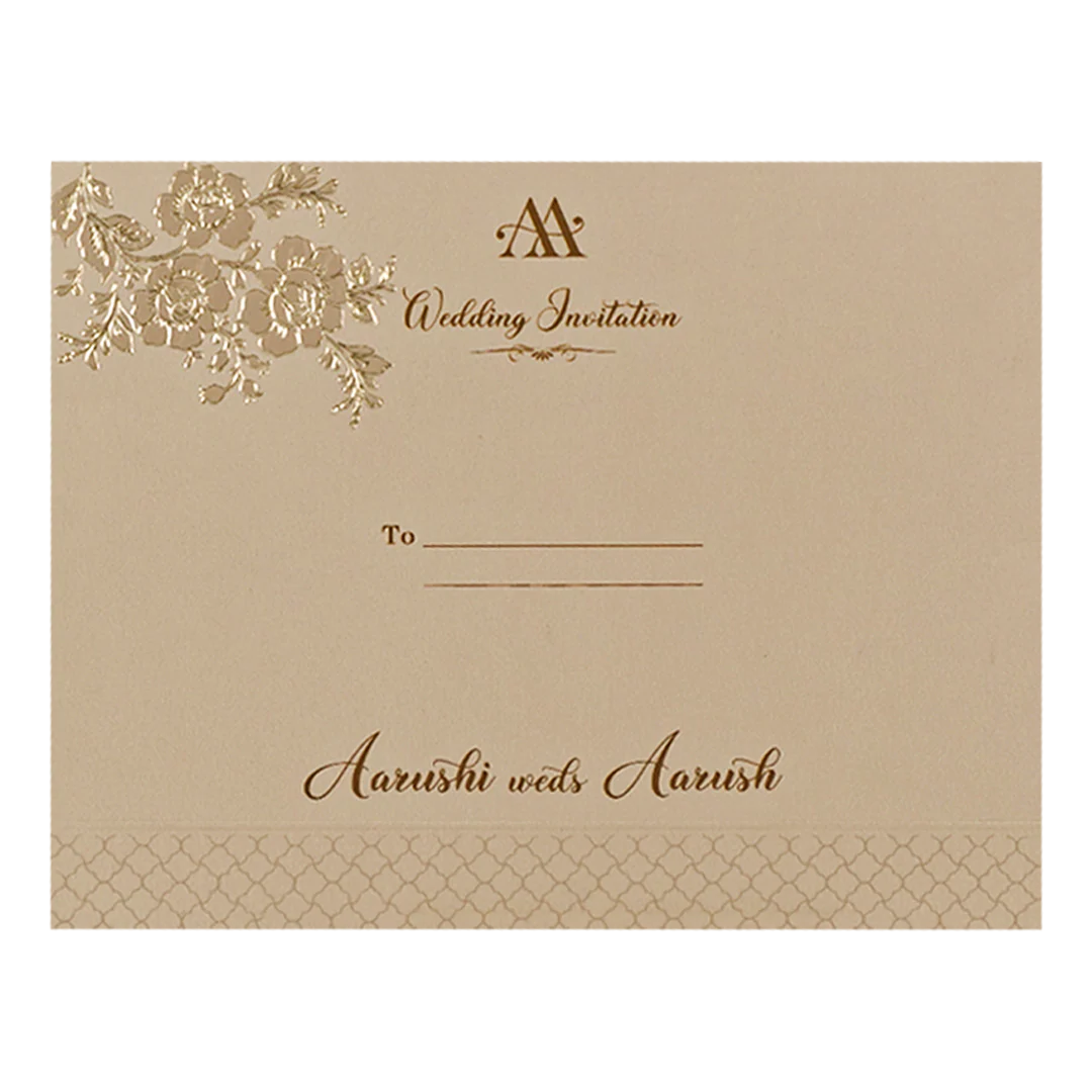 Pink Textured Floral Wedding Card-KSI64730 - Image 4