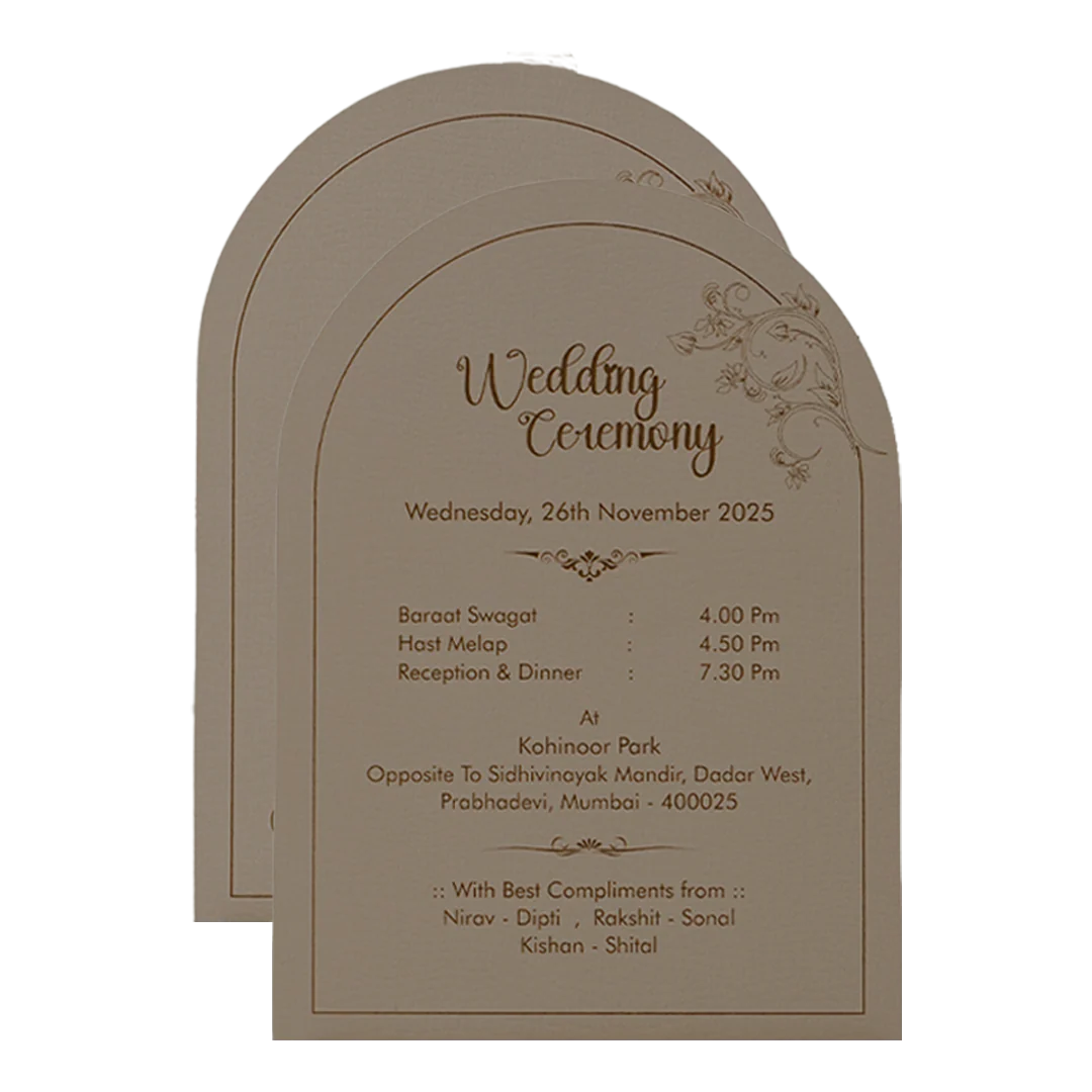 Pink Textured Wedding Card-KSI64650 - Image 5