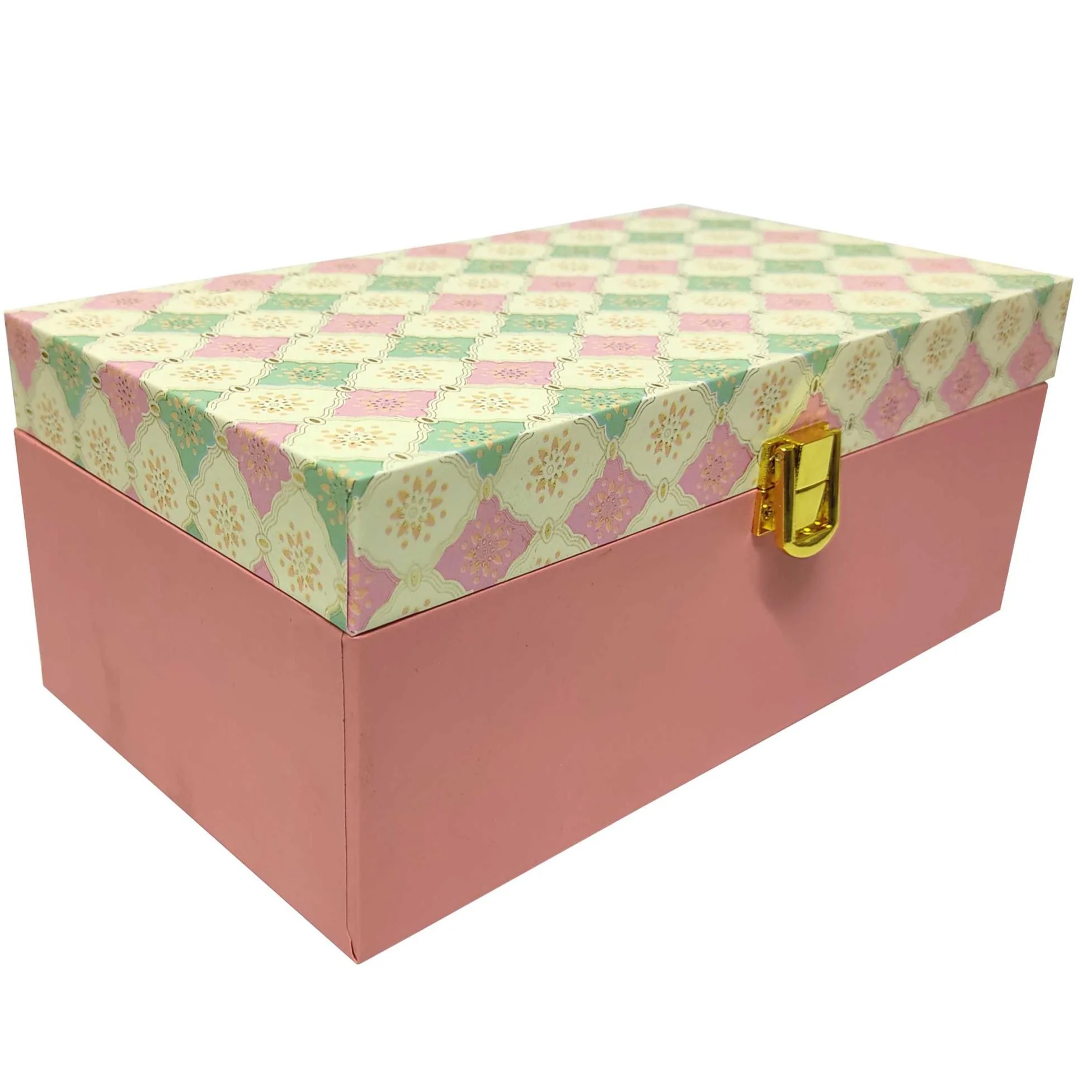 Pink And Green Designer Box Invitation-KBX0103 - Image 3