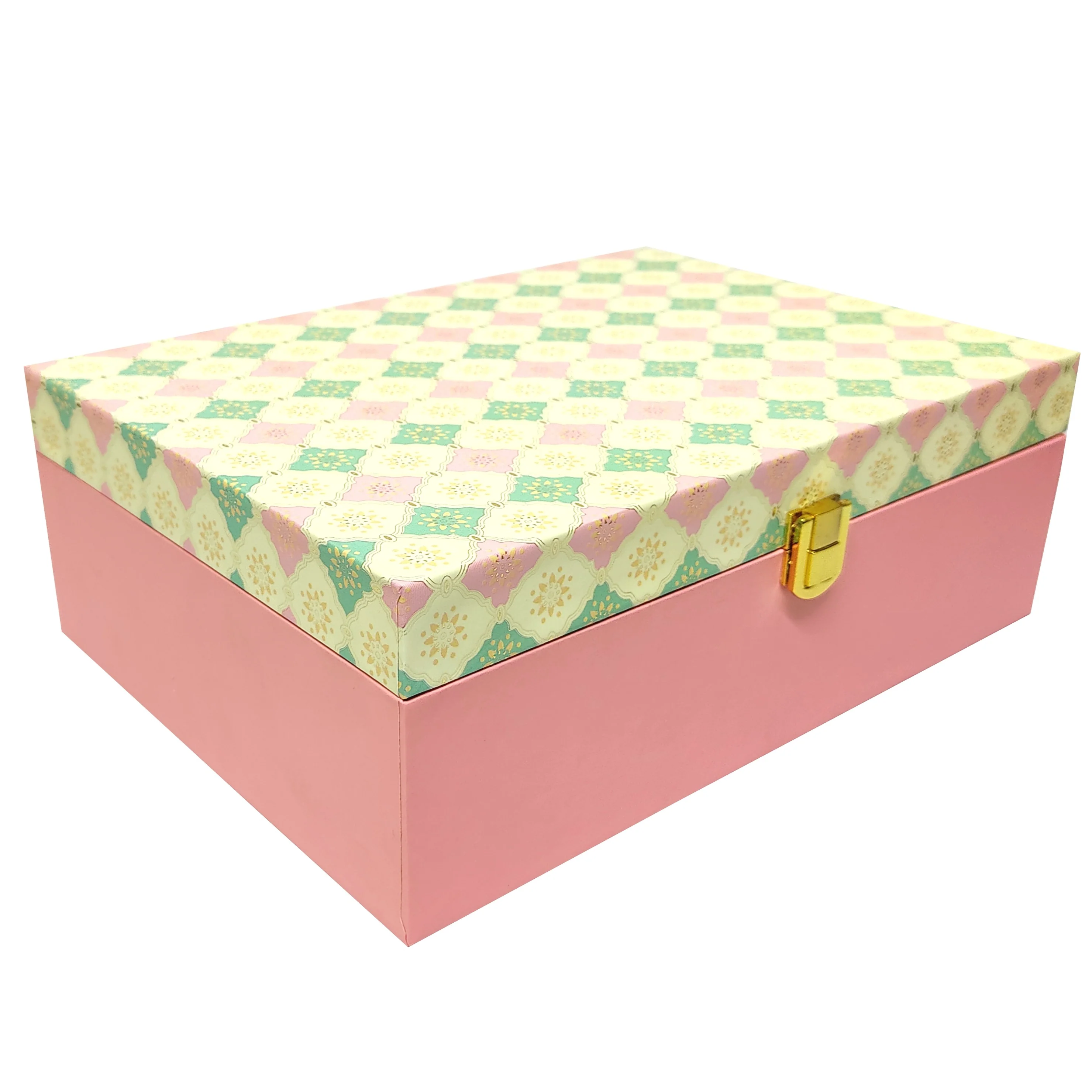 Pink And Green Modern Box Invitation-KBX0303 - Image 4