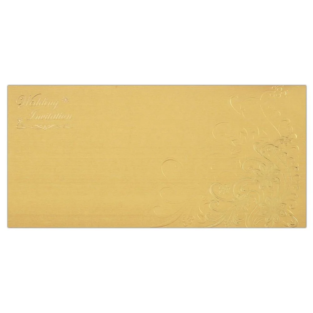 Pristine Gold Shading With Designer Wedding Card -KNK1939 - Image 3