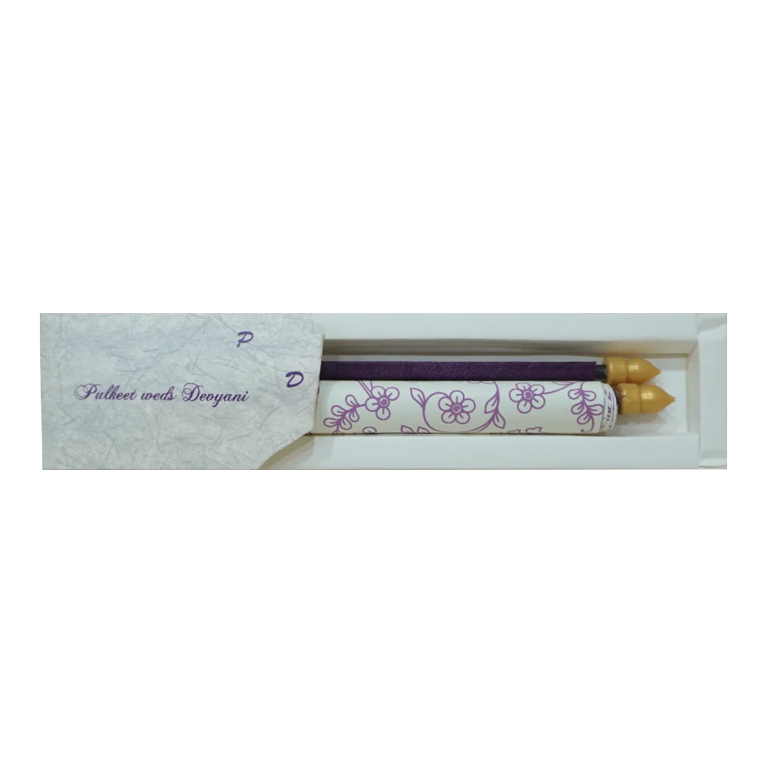Purple Scroll Wedding Card Box Set - KJTS1848 - Image 3