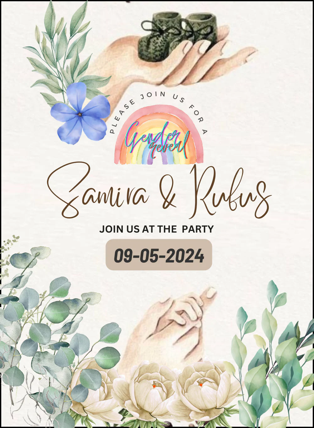 Rainbow Floral Gender Reveal-AAGRI008