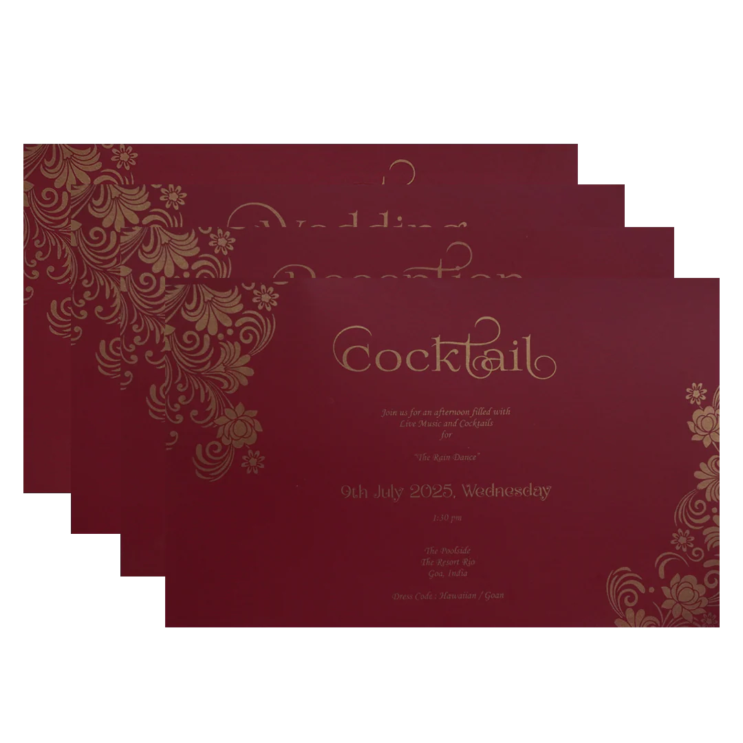 Red Wedding Card-KPR09540 - Image 5