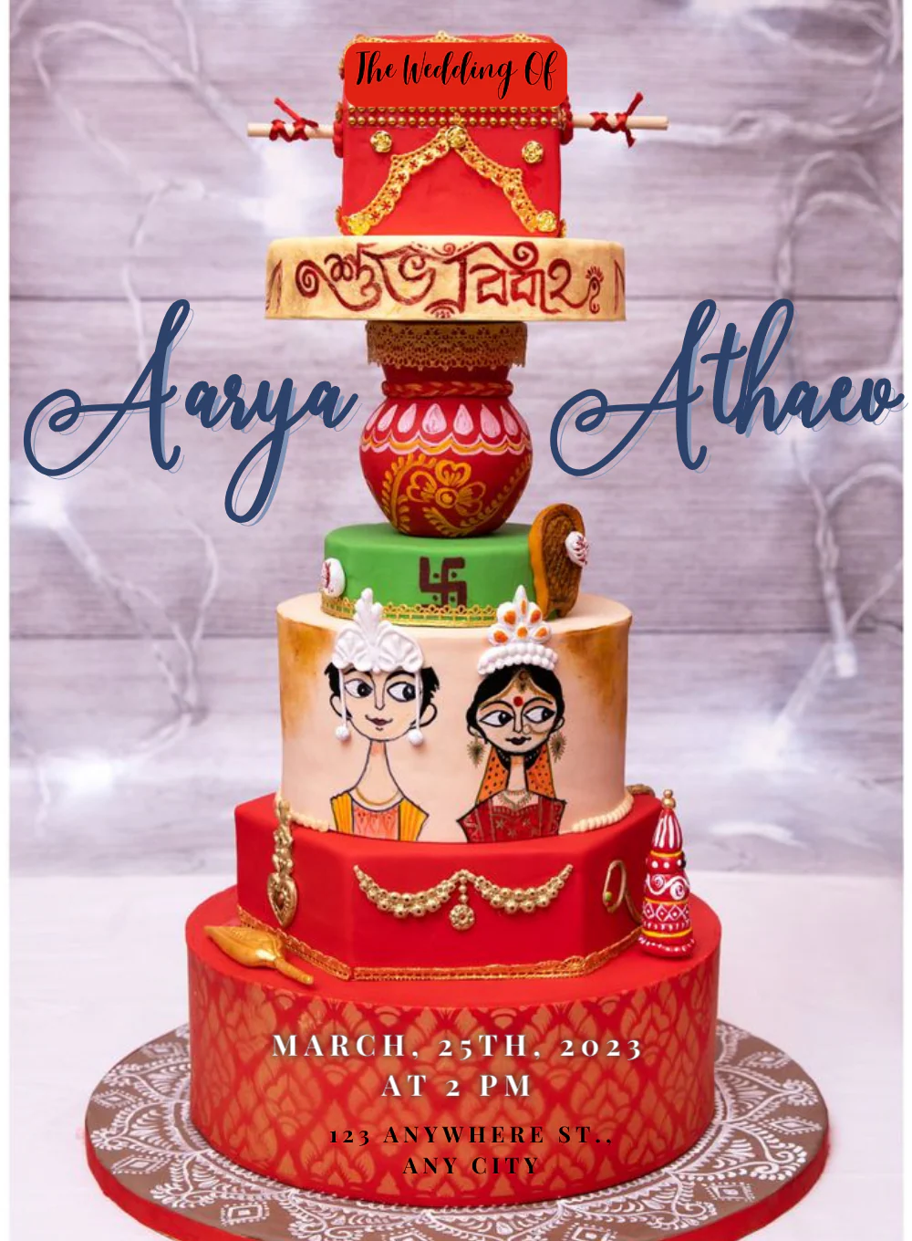 Red Crimson Bengali Wedding-AABWI013