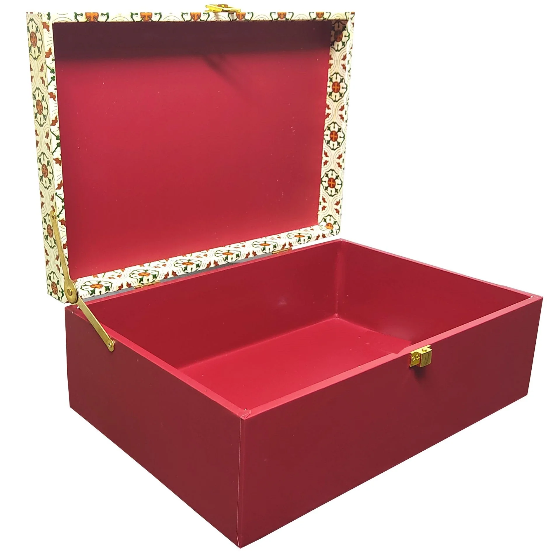Red Floral Box Invitations-KBX0405 - Image 2