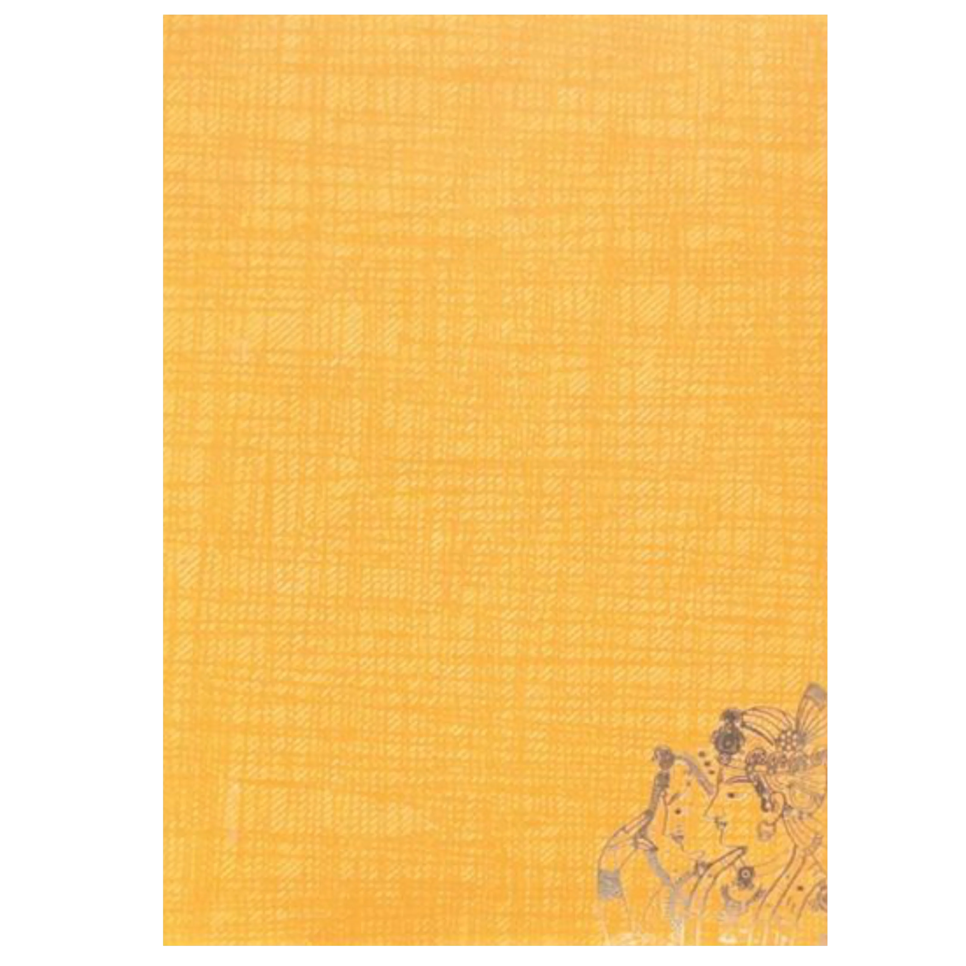 Romantic Orange Shading With Couple Theme Personal Wedding Card - KNKP003O - Image 4