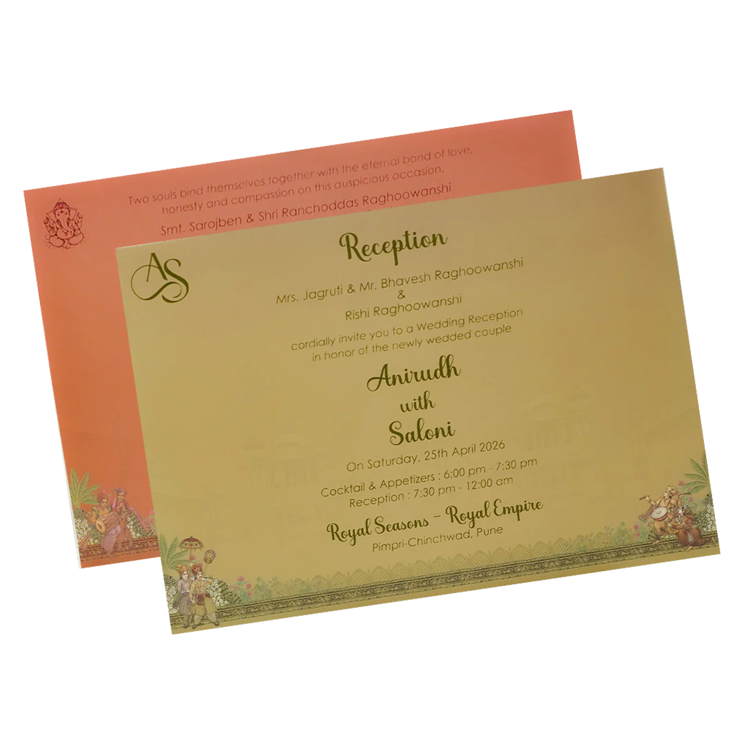 Royal Red Baraat Bag Style Wedding Card-KSI65080 - Image 5