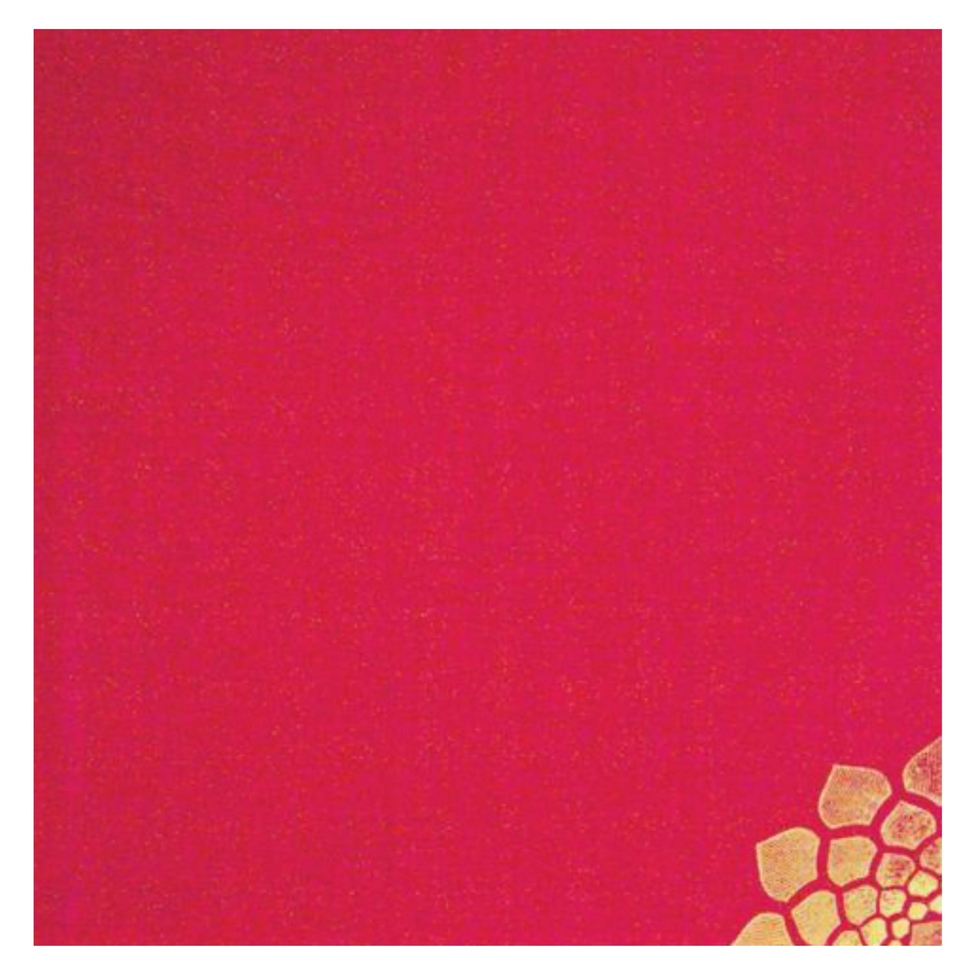 Red Floral Die Cut Invitation Card-KNK43364 - Image 4
