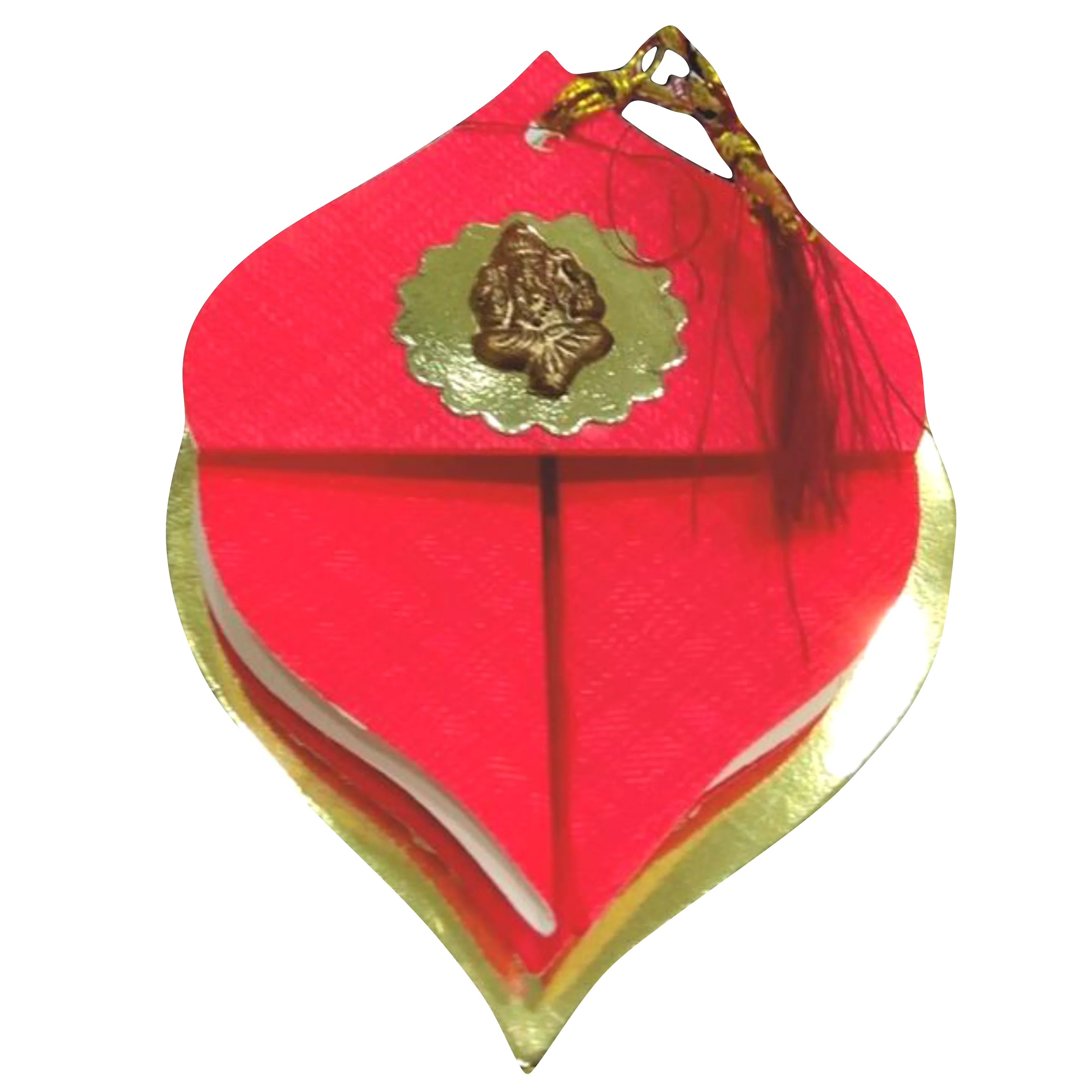 Red personal coconut design invitation card-KNKSP717 - Image 2