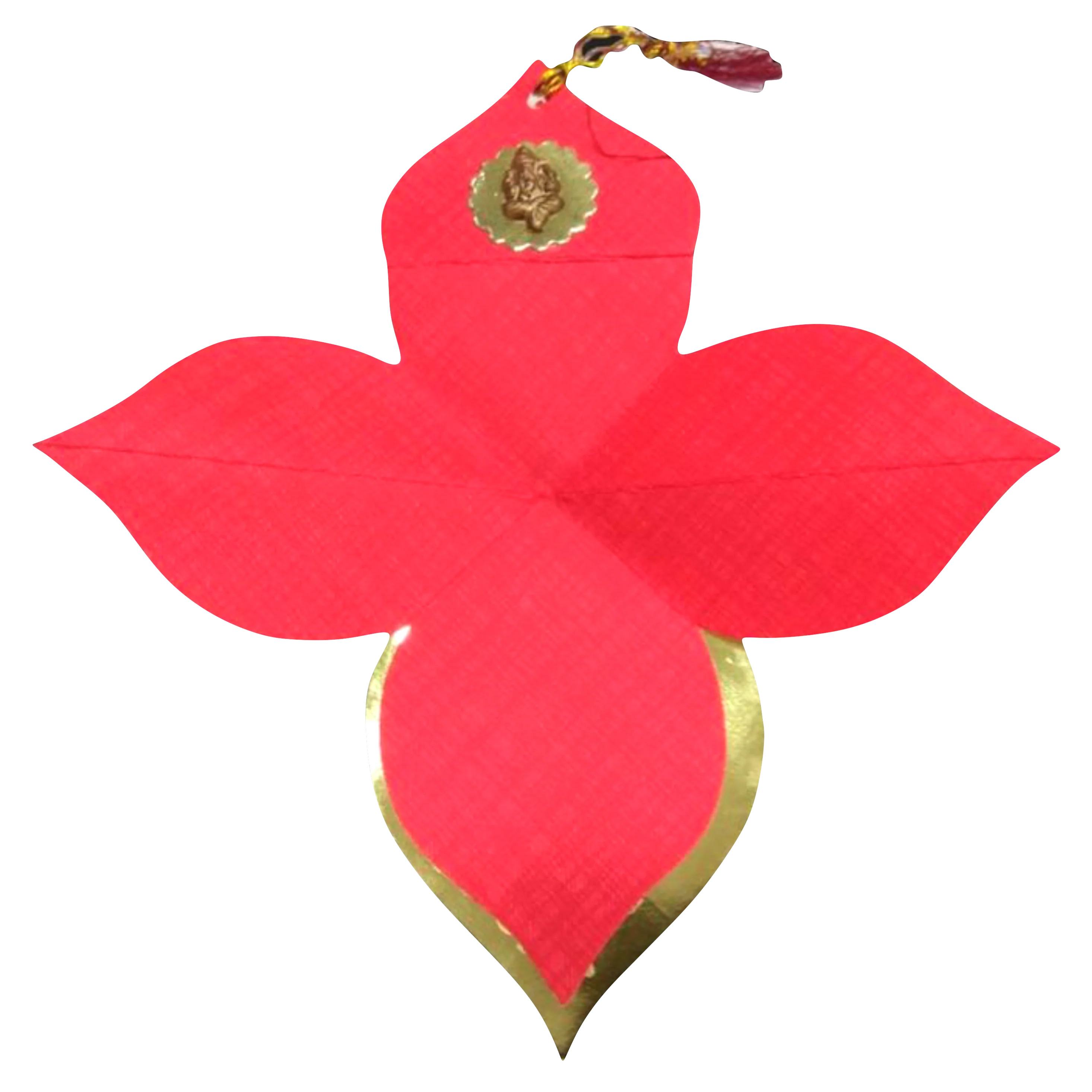 Red personal coconut design invitation card-KNKSP717 - Image 4