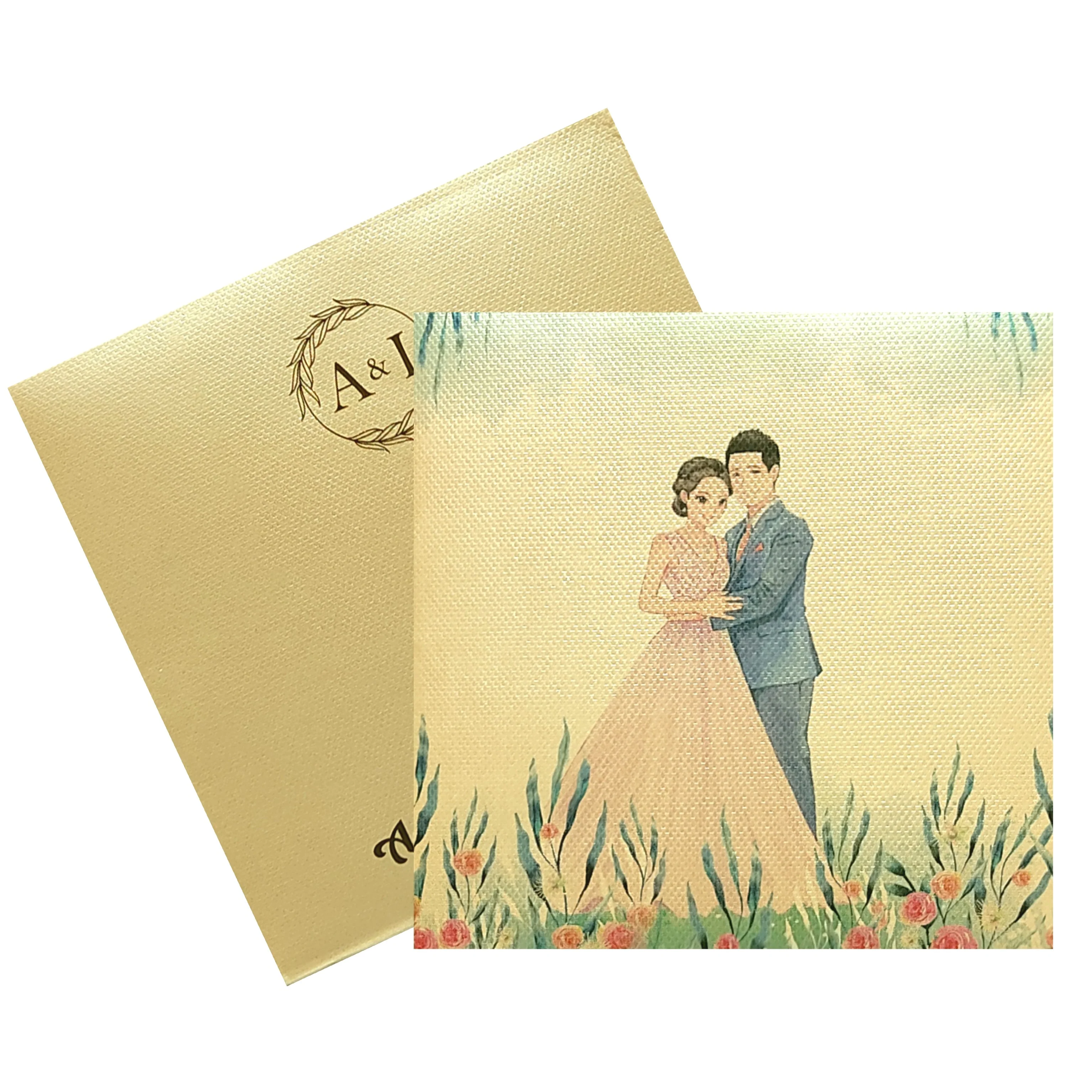 Sandal Caricature Padded Invitation Card-KRC29430 - Image 2