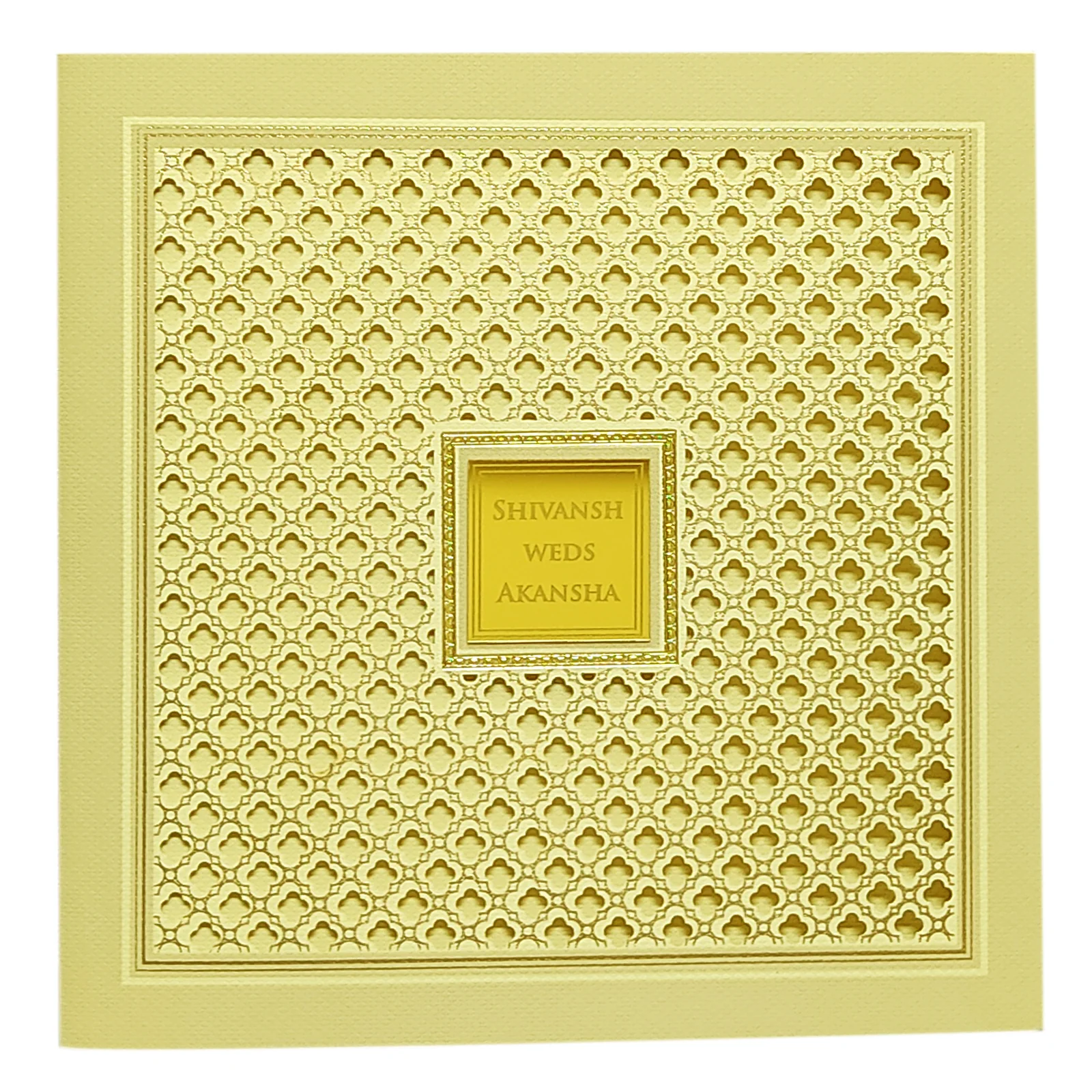 Sandal Laser Cut Padded Invitation Card-KRC29752 - Image 3