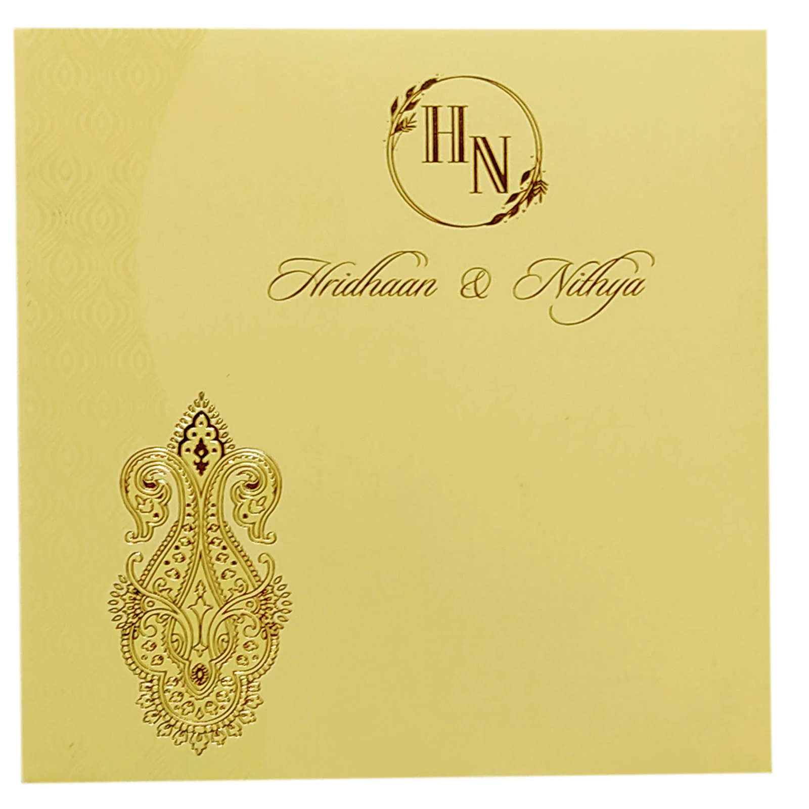 Sandal Single Sheet Invitation Card-KRCS5031 - Image 2