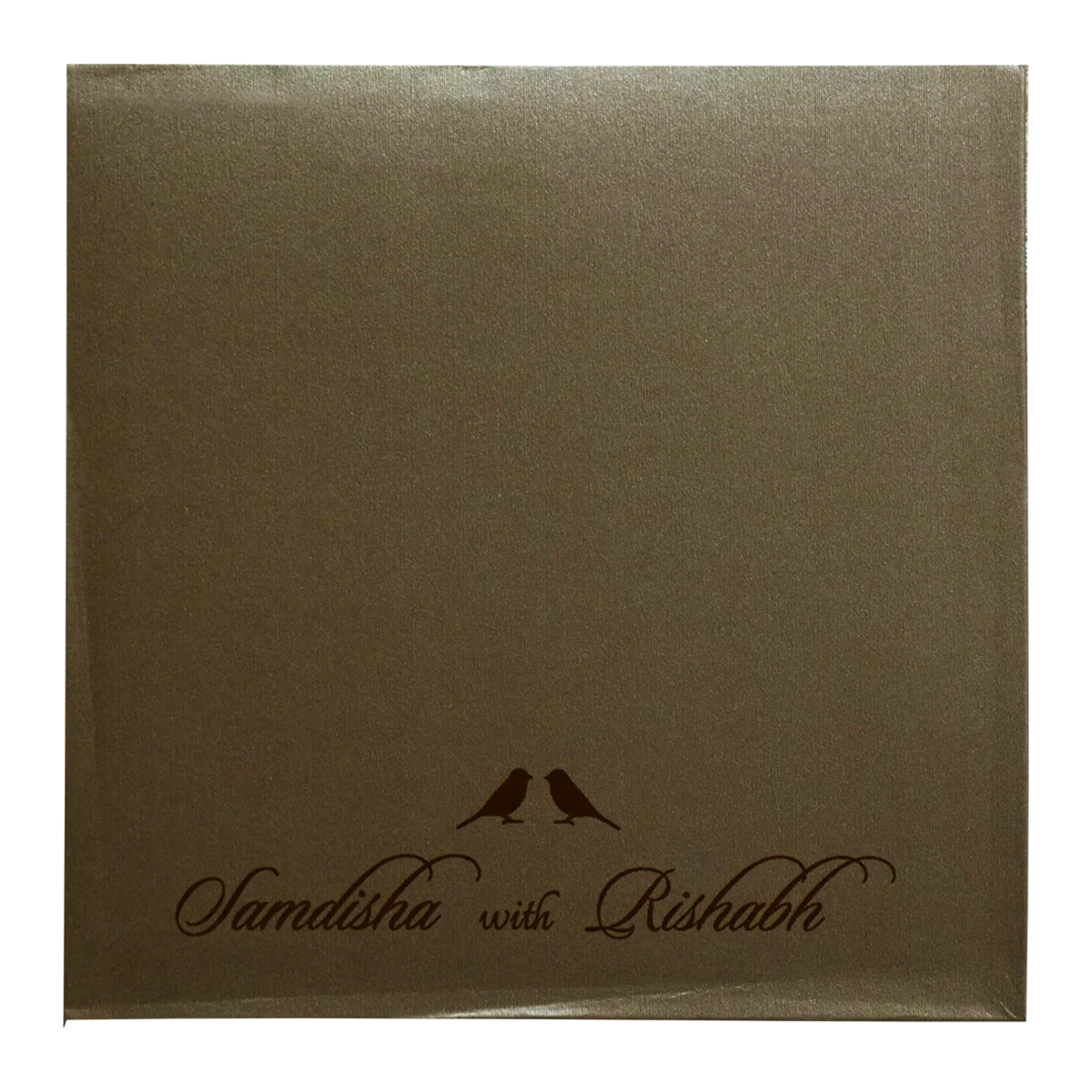 Shimmery Brown MDF Invitation-Krc30850 - Image 4